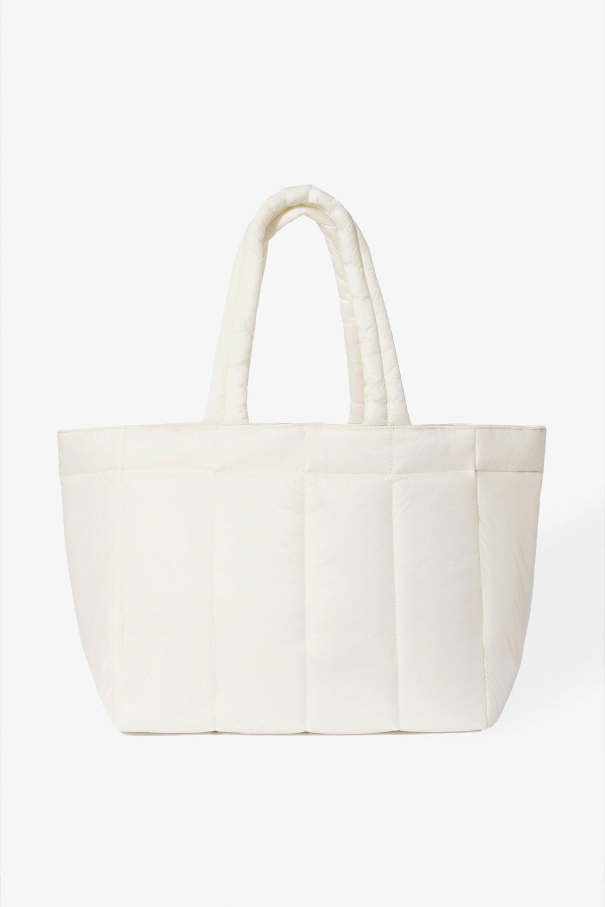 Waterproof Puffer Tote Bag In Ice