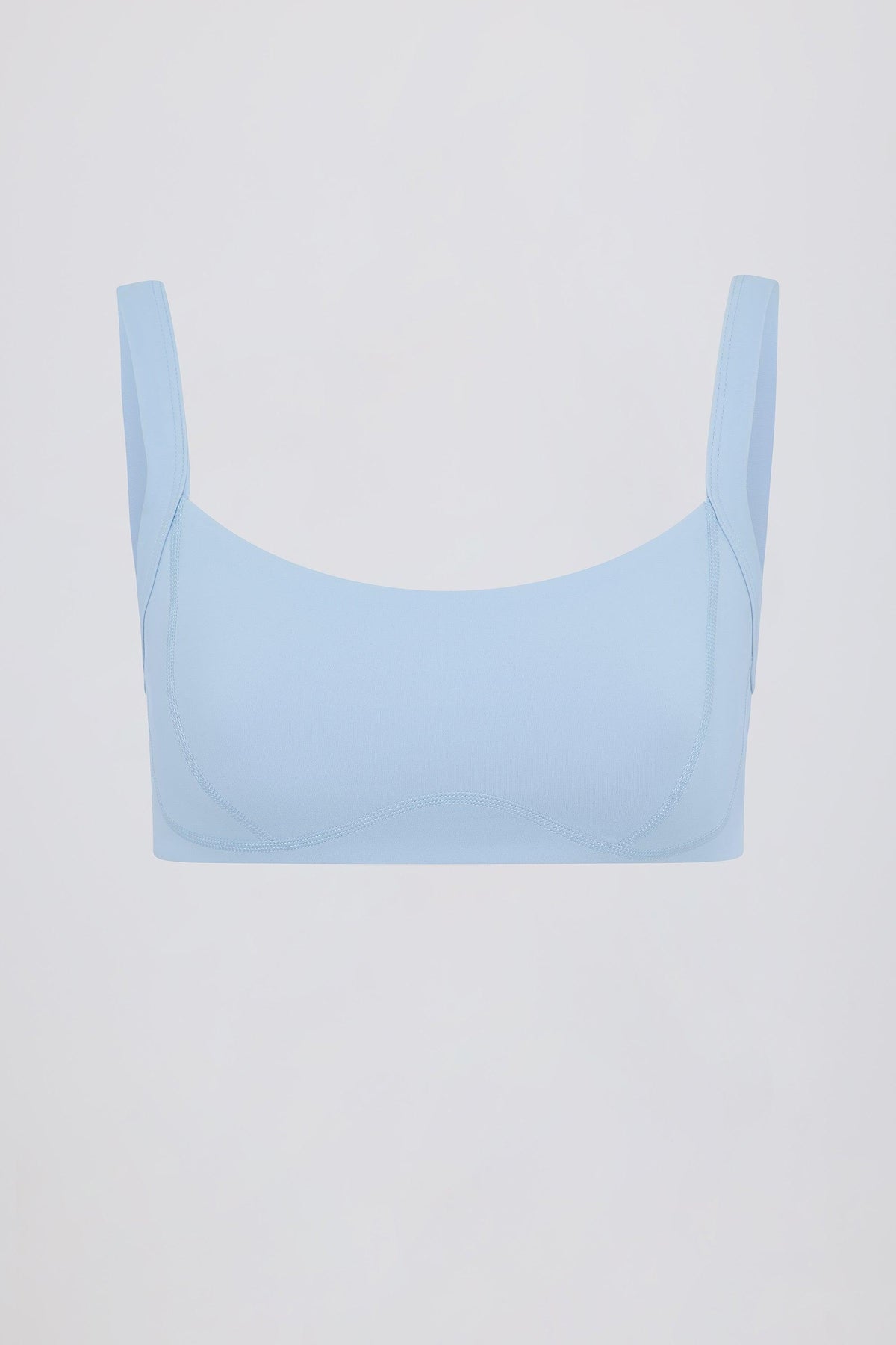 Soft Active Seam-detail Sports Bra In Sky