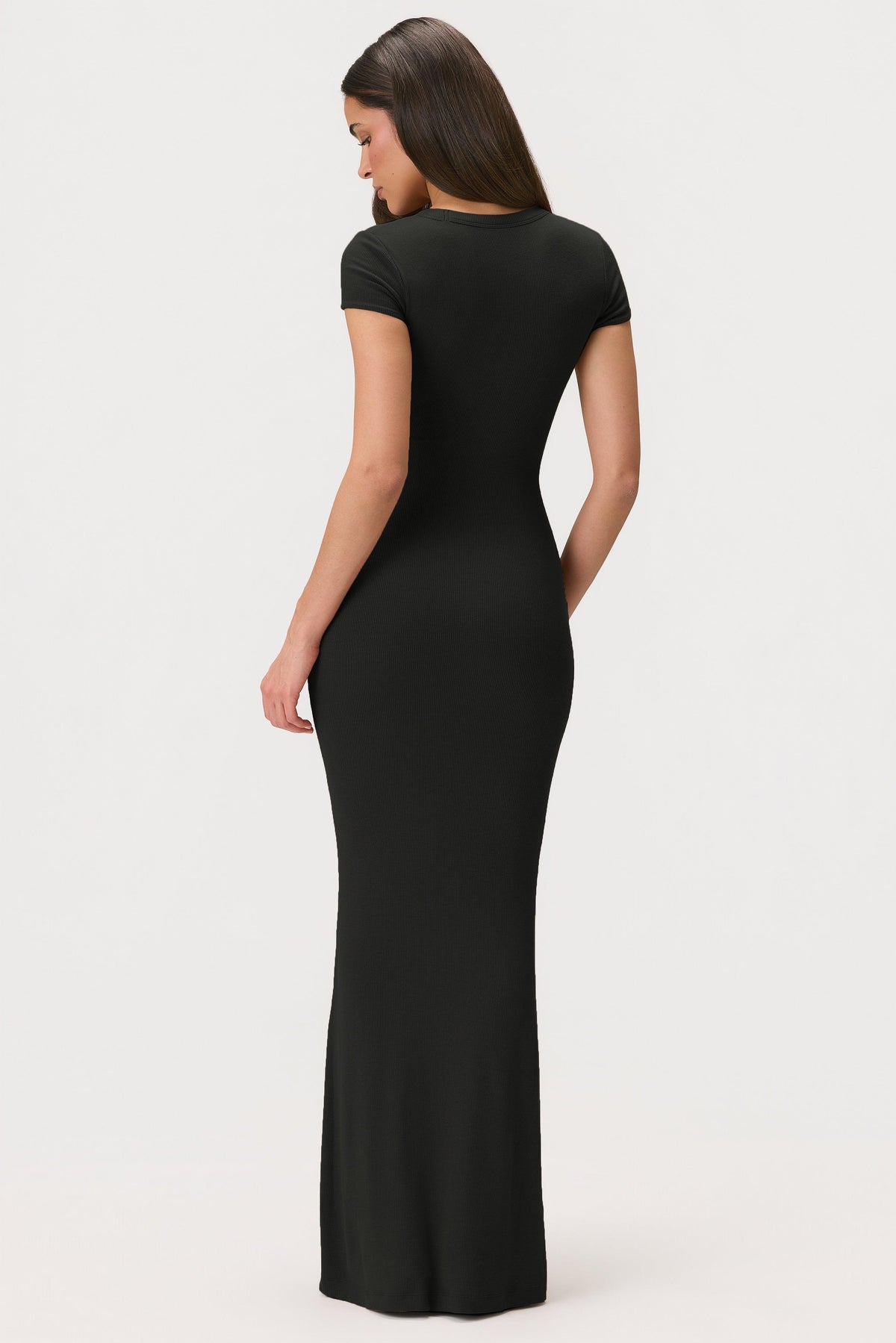 Buttercloud™ Cap Sleeve Maxi Dress In Black