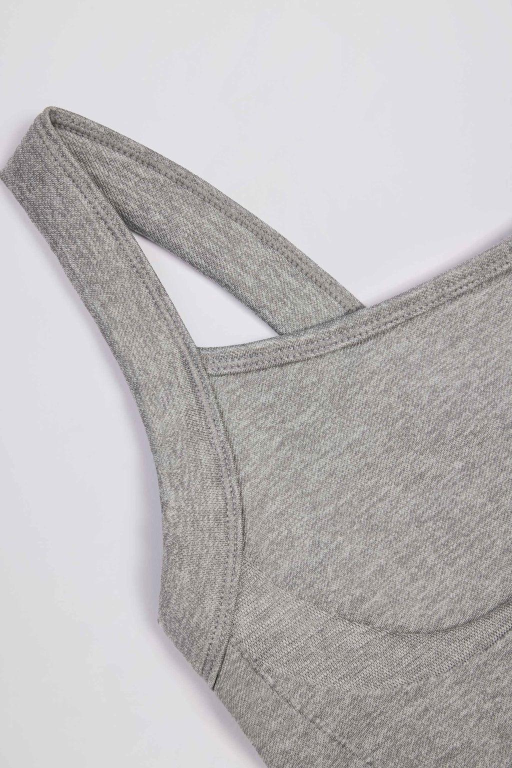 Super Sculpt Seamless Longline Camisole Top In Grey Marl