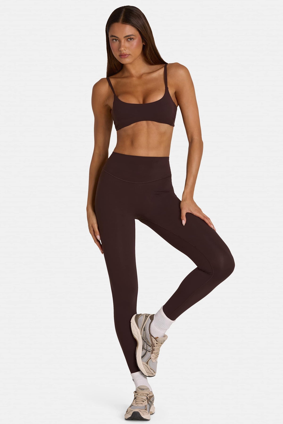 Soft Active Full-length Leggings In Espresso