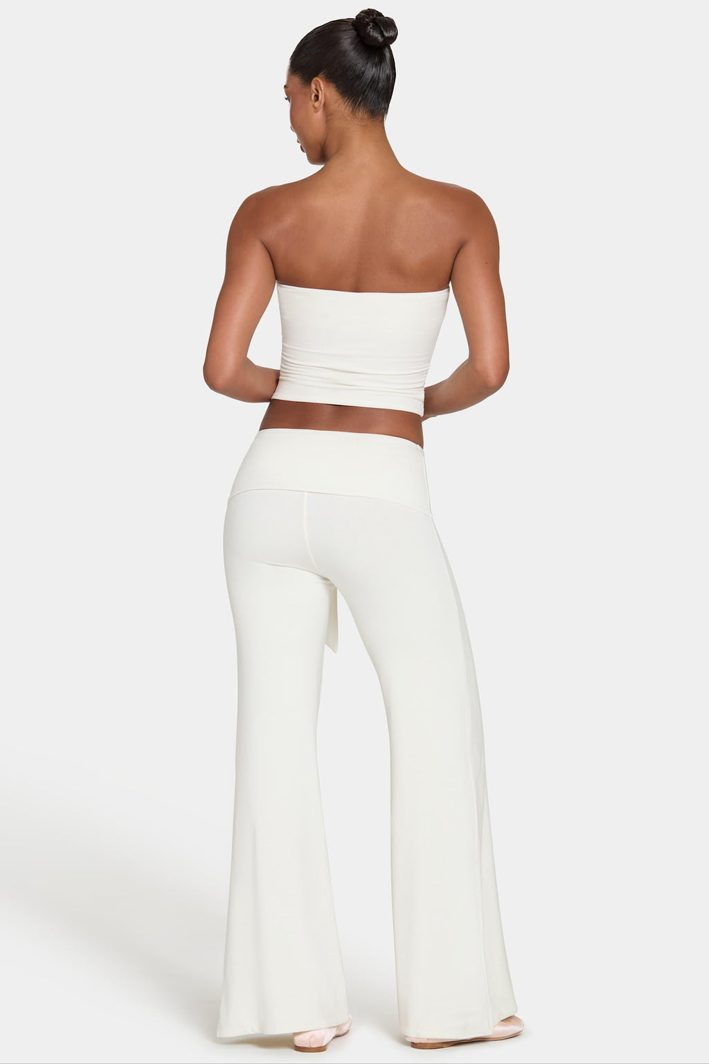 Buttercloud™ Tie-waist Wide-leg Trousers In Coconut