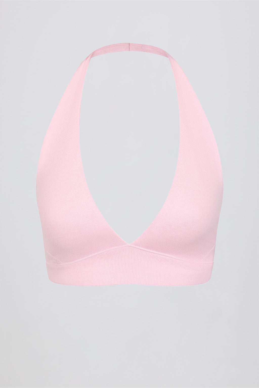 Brushed Jersey V-neck Sports Bra In Bloom