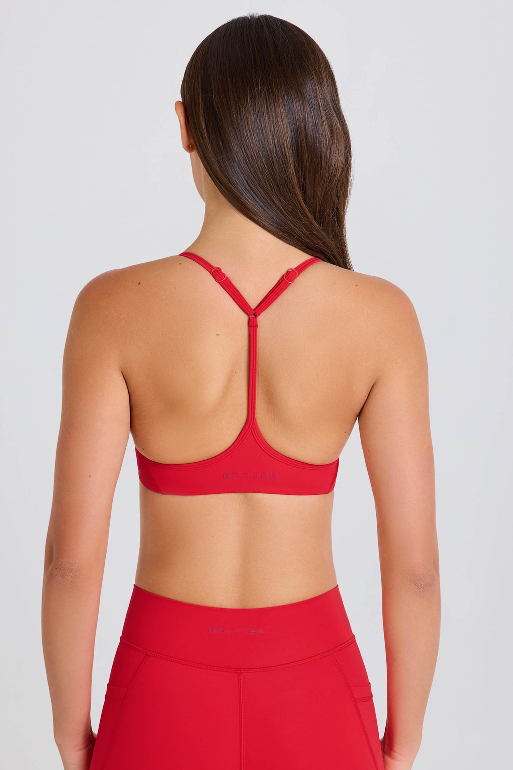 Soft Active Racerback Sports Bra In Strawberry