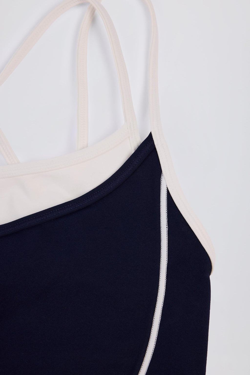 Soft Active Layered Tank Top In Midnight