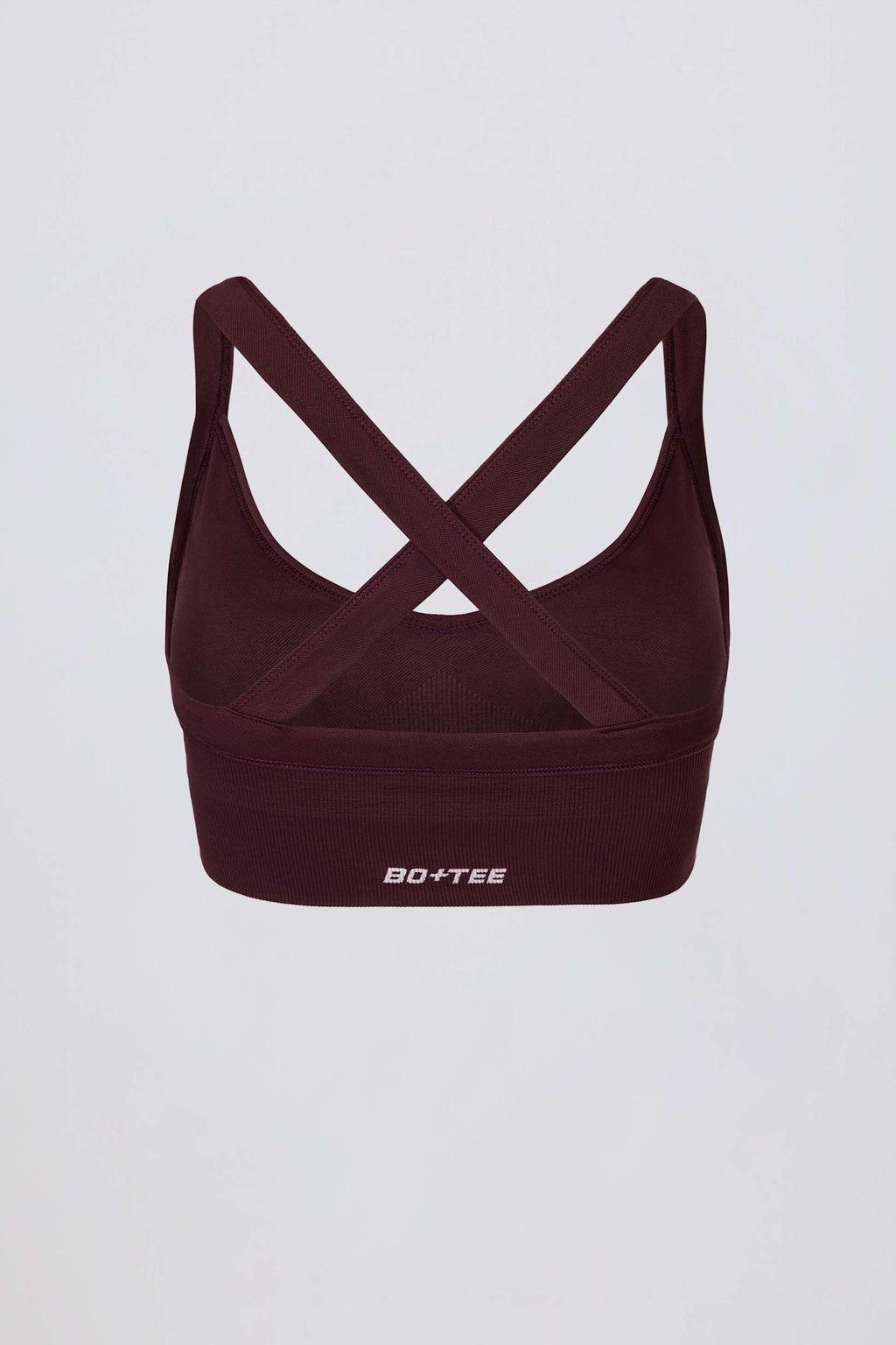 Super Sculpt Seamless Crossback Sports Bra In Burgundy