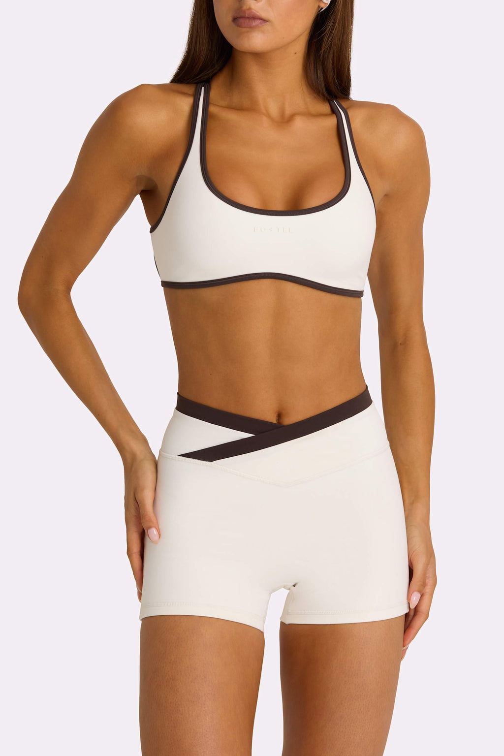 Soft Active Sports Bra In Coconut
