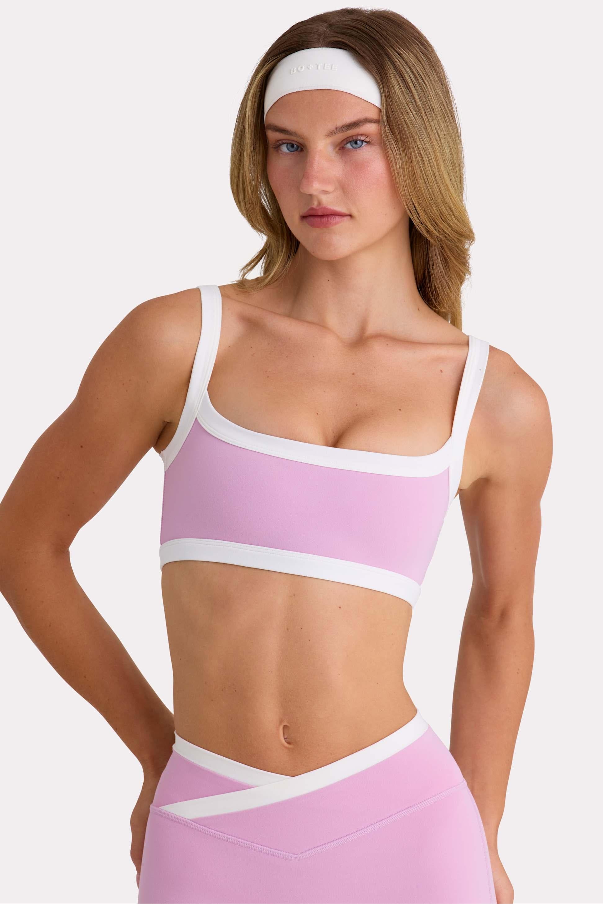 Soft Active Sports Bra In Sweet Pink