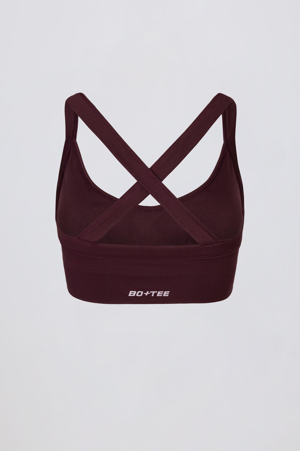 Super Sculpt Seamless Crossback Sports Bra In Burgundy