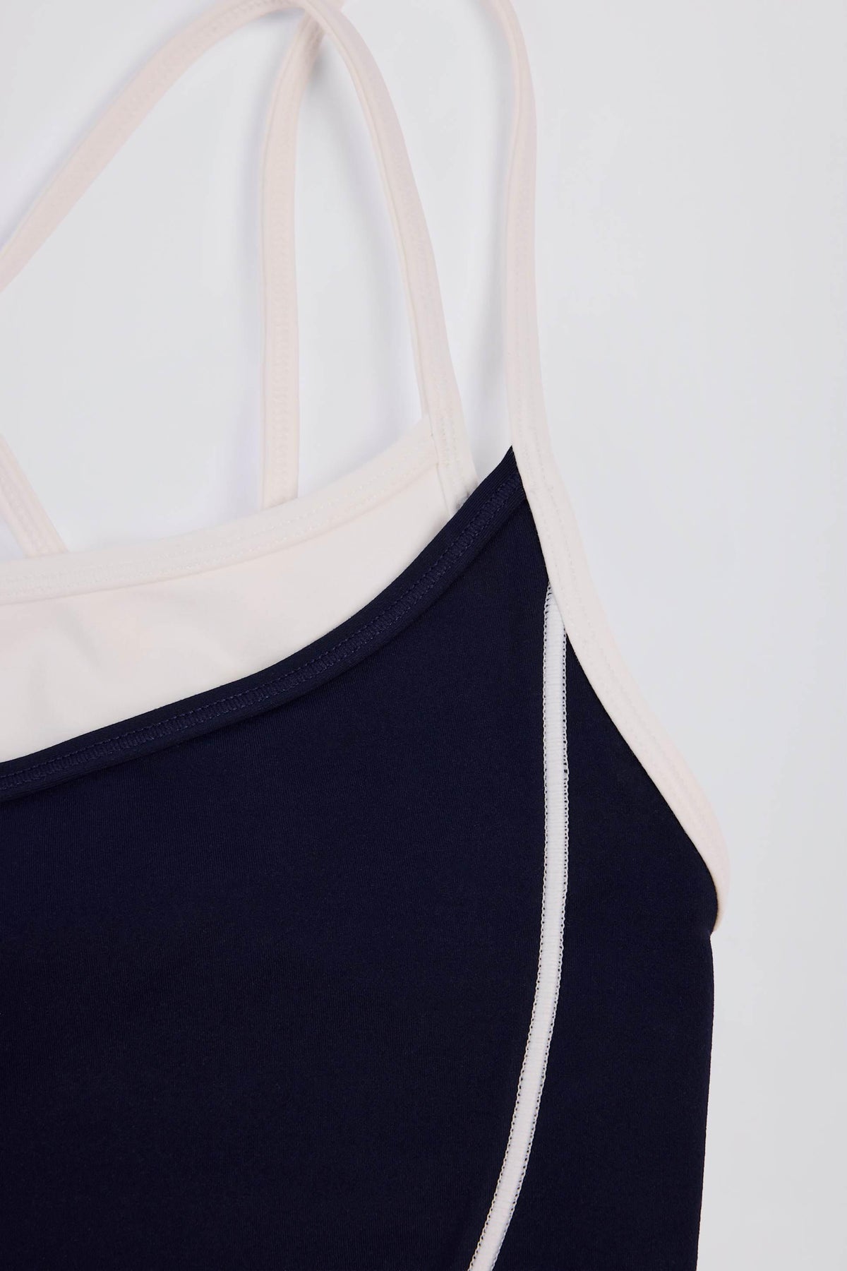 Soft Active Layered Tank Top In Midnight