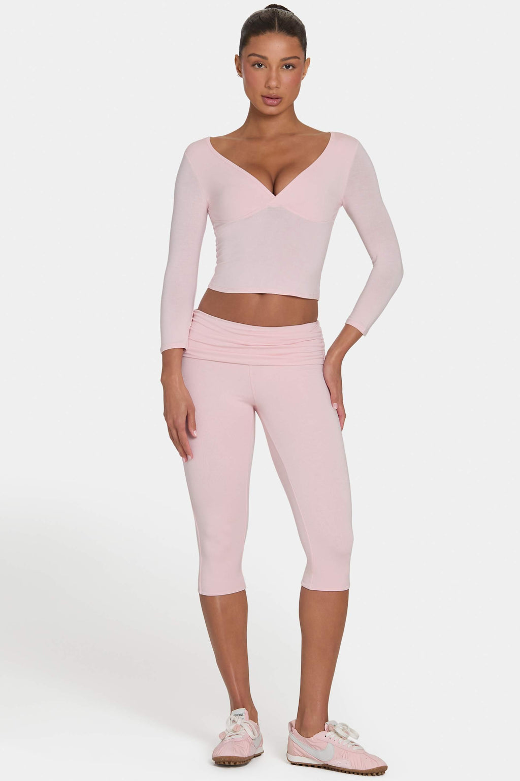 Buttercloud™ Capri Leggings In Blush