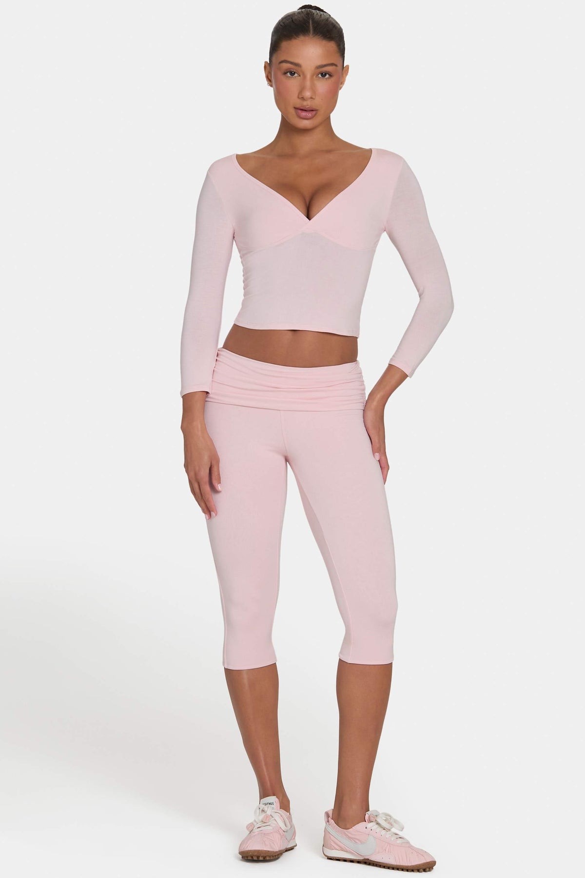 Buttercloud™ Capri Leggings In Blush