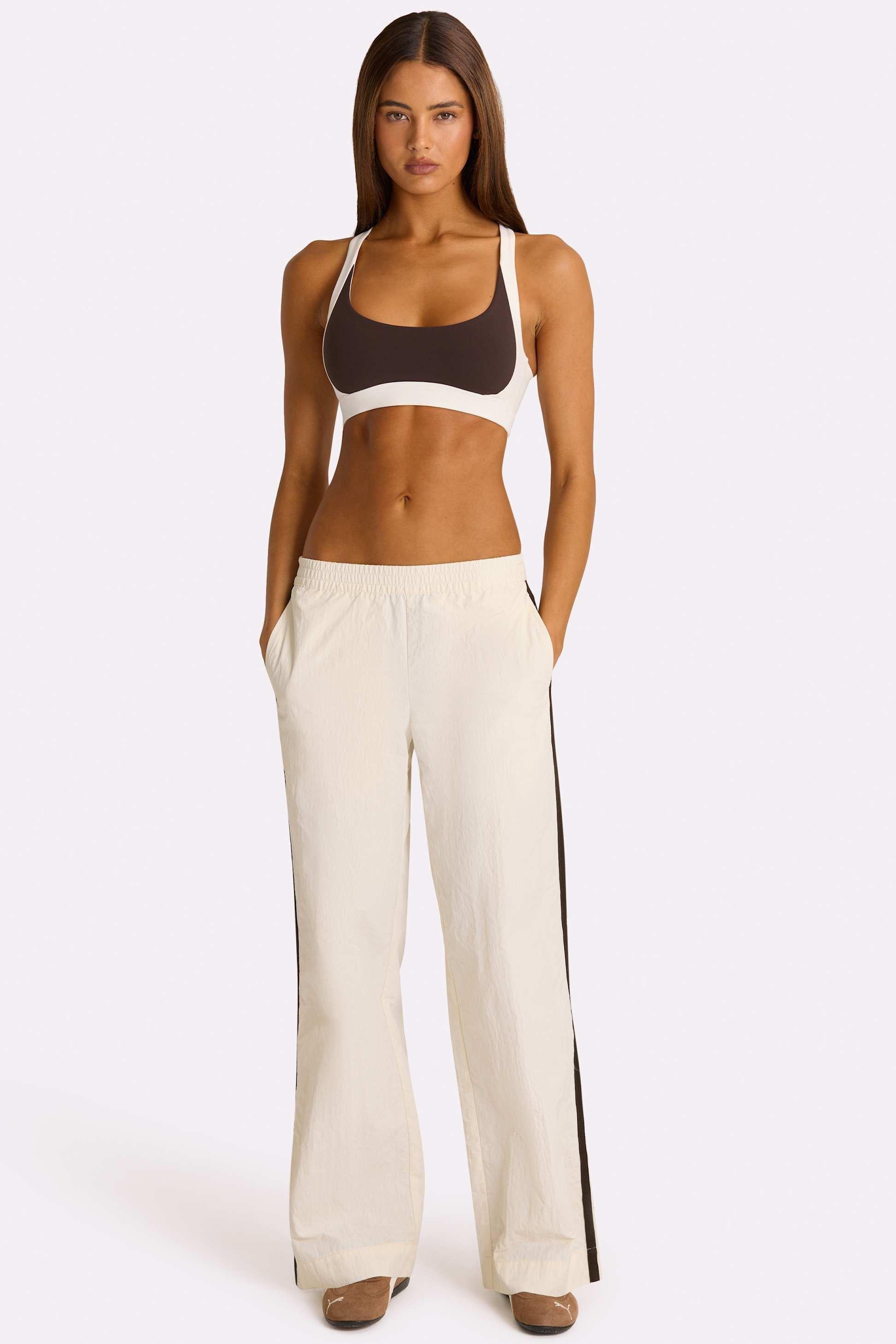 Woven Track Pants In Coconut