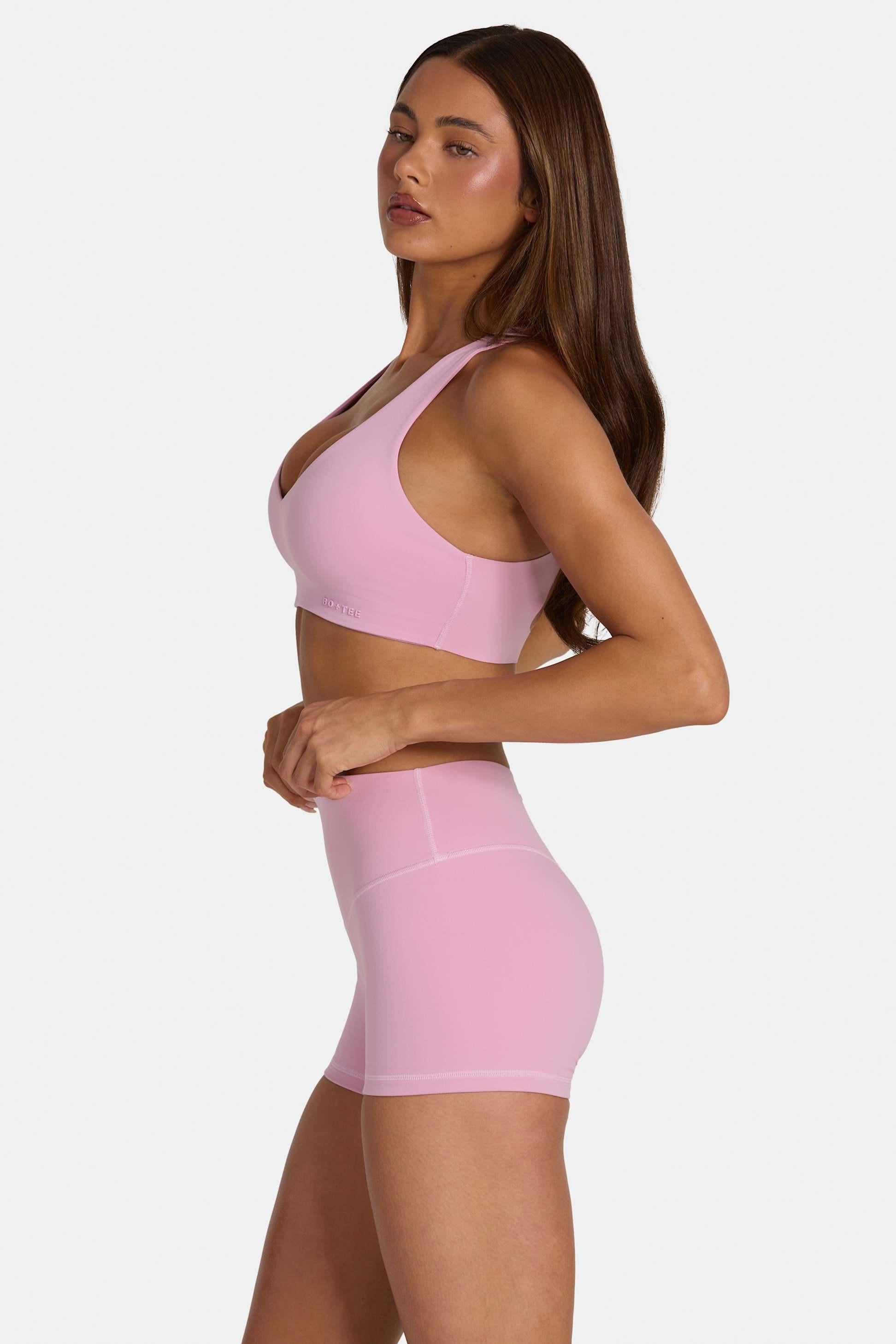 Soft Active Low-impact Sports Bra In Sweet Pink