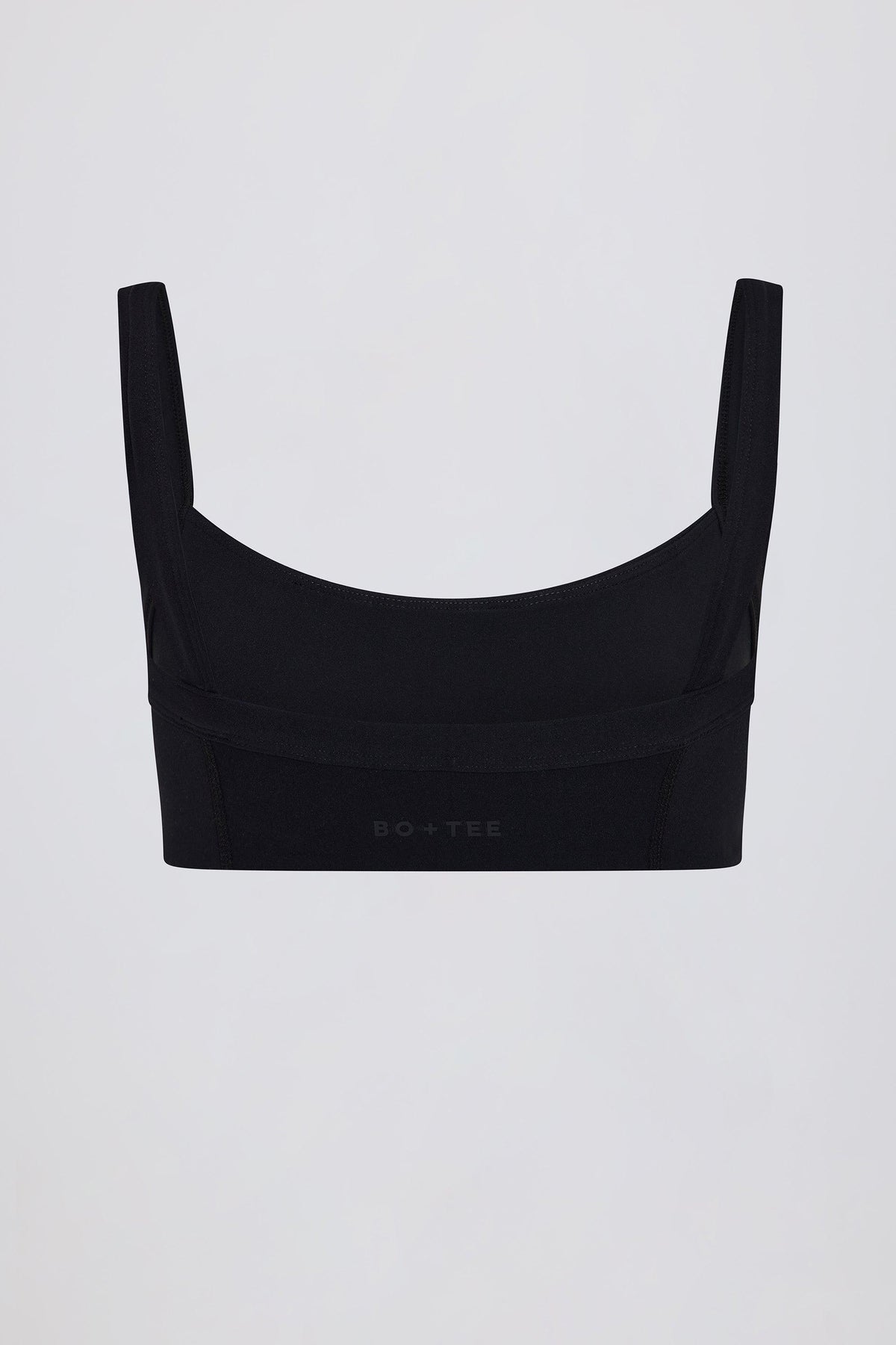 Soft Active Seam-detail Sports Bra In Black