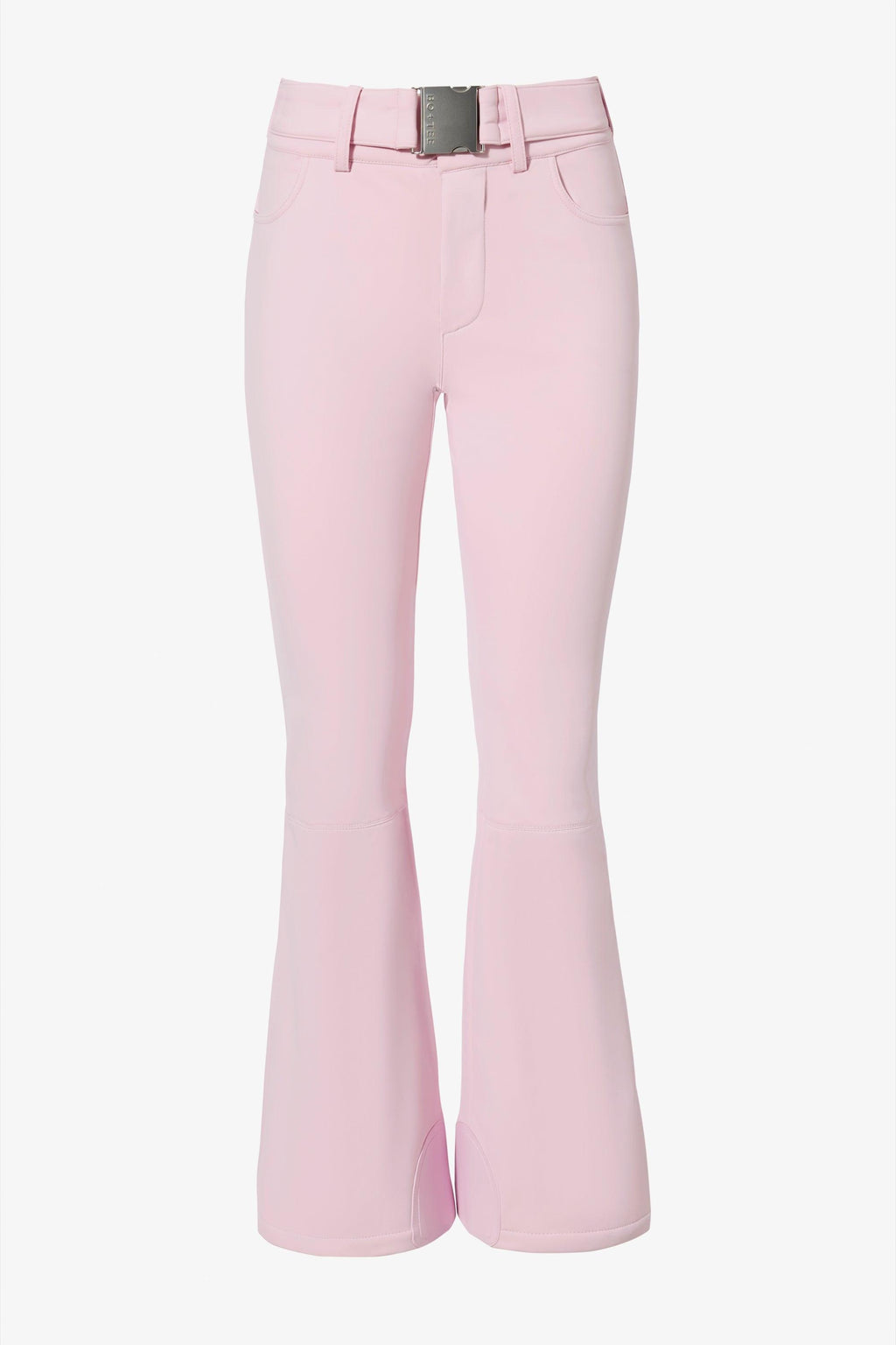 Waterproof Belted Ski Salopettes In Powder Pink