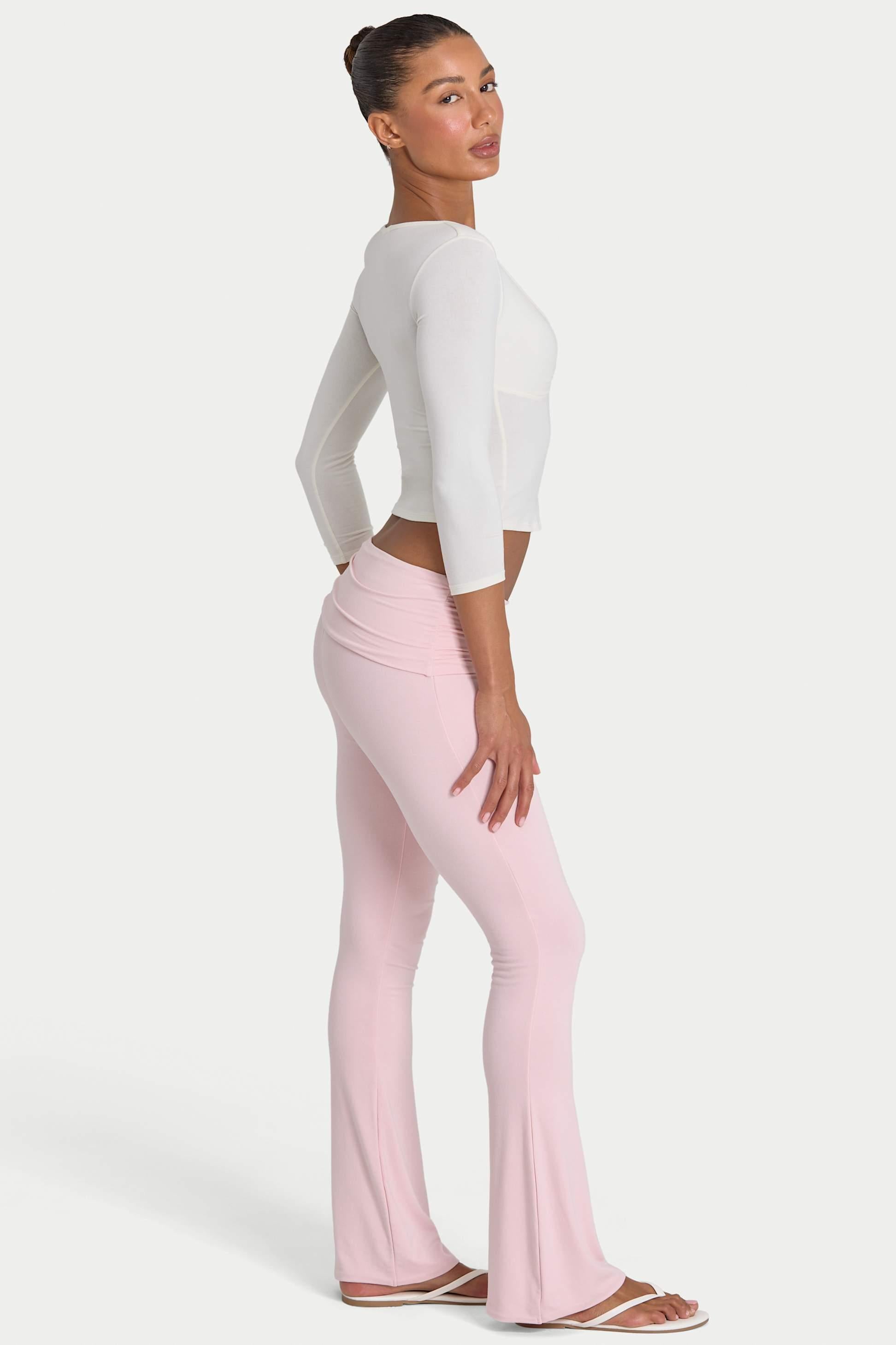 Buttercloud™ Flared Leggings In Blush