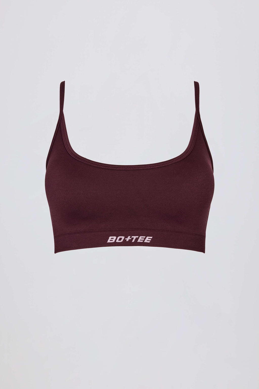 Super Sculpt Seamless Backless Sports Bra In Burgundy
