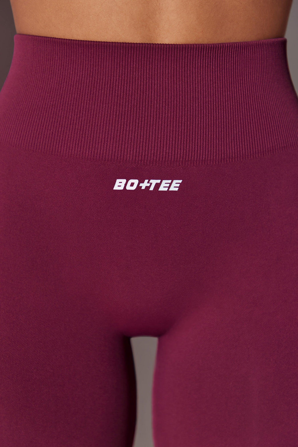 High Waist Super Sculpt Biker Shorts In Plum