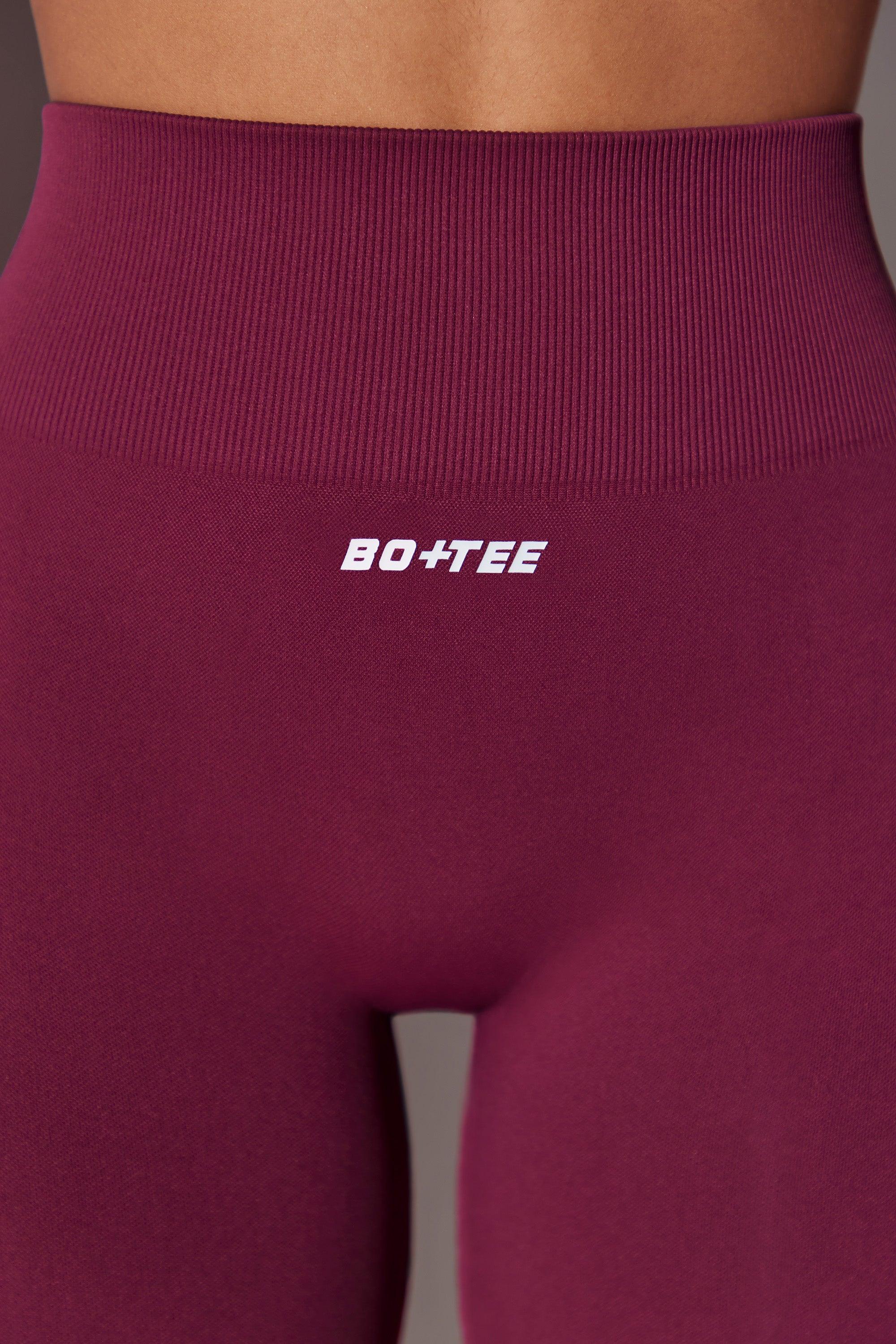 High Waist Super Sculpt Biker Shorts In Plum