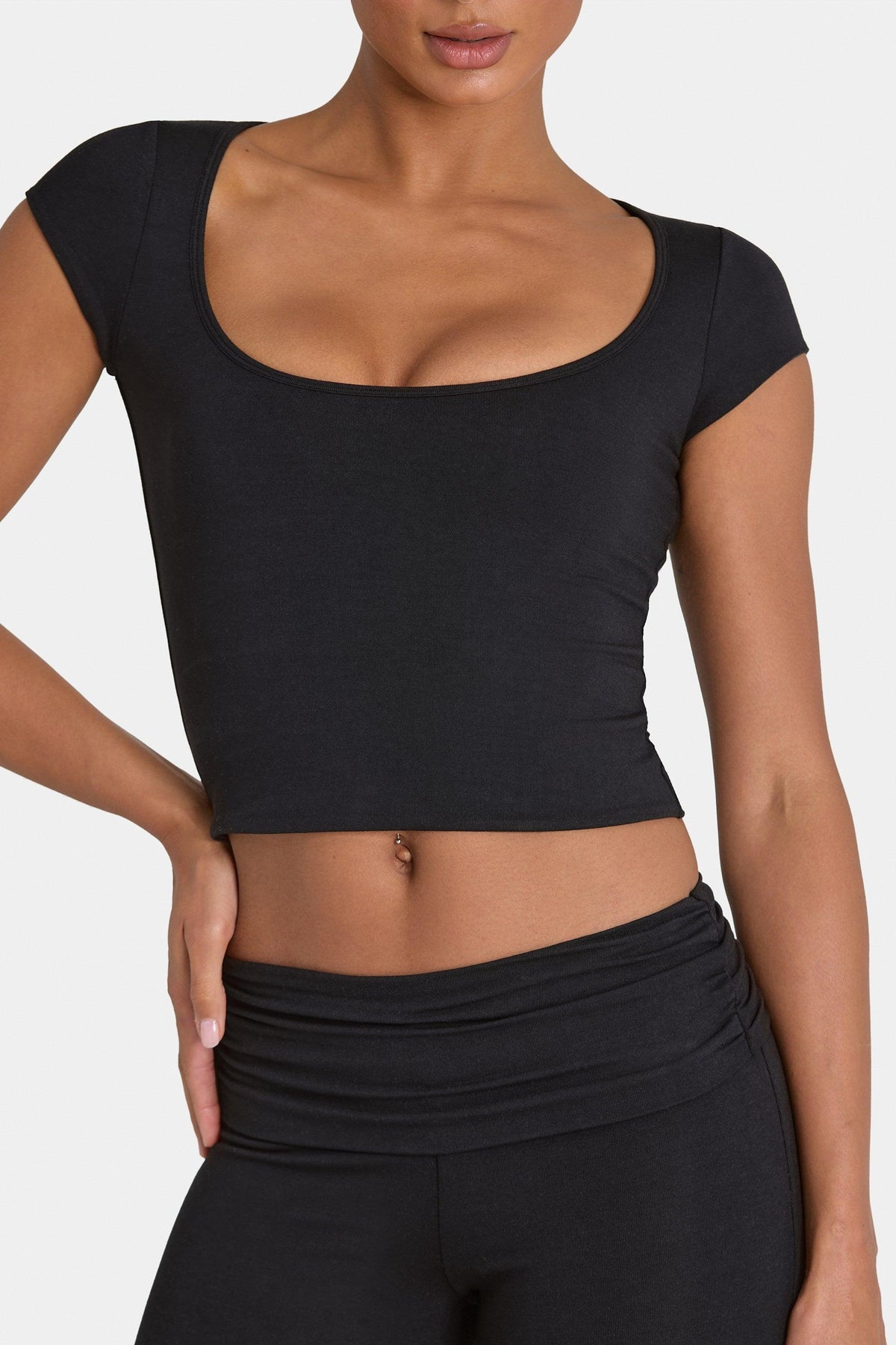 Buttercloud™ Crop Top In Black