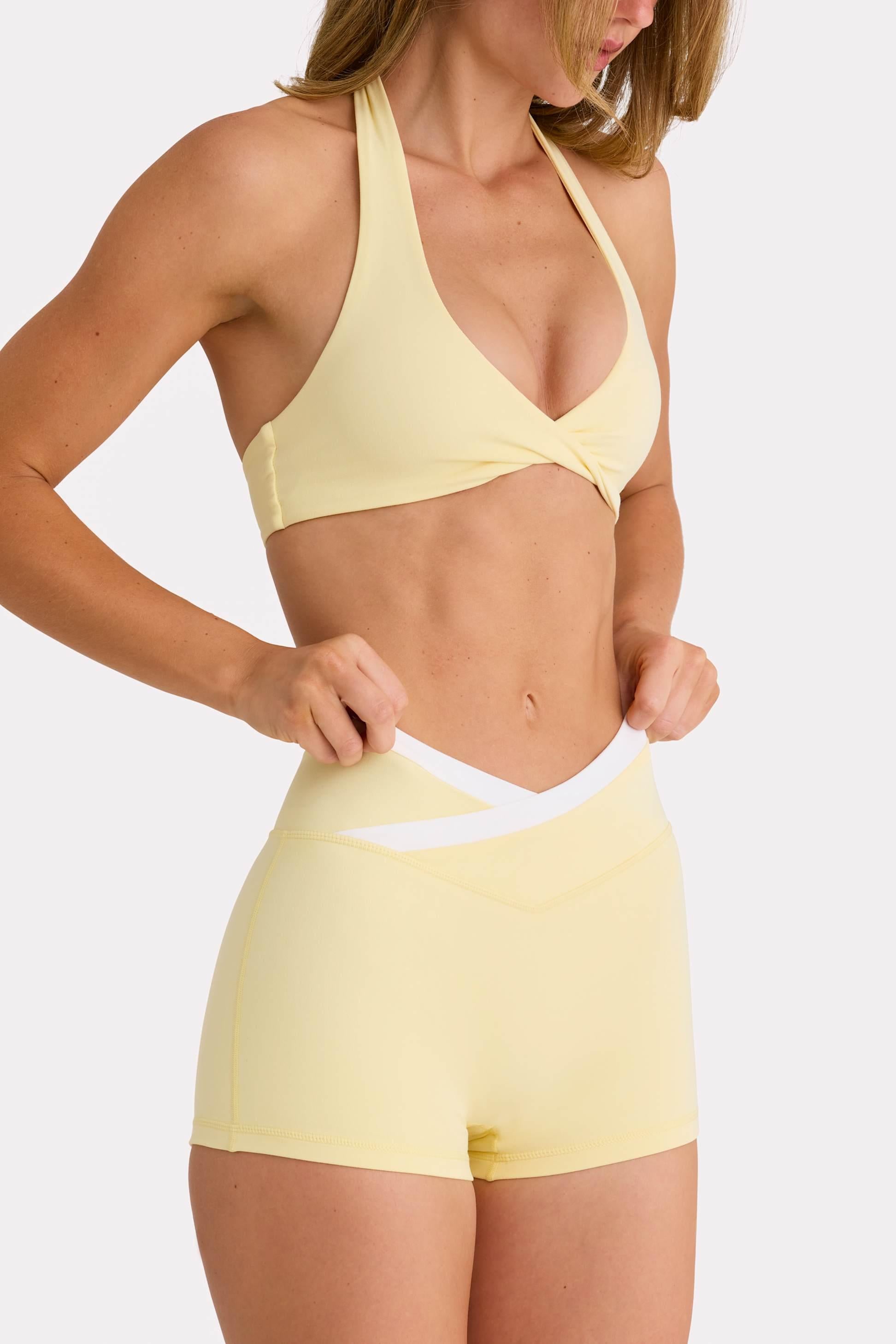 Soft Active Sports Bra In Lemon