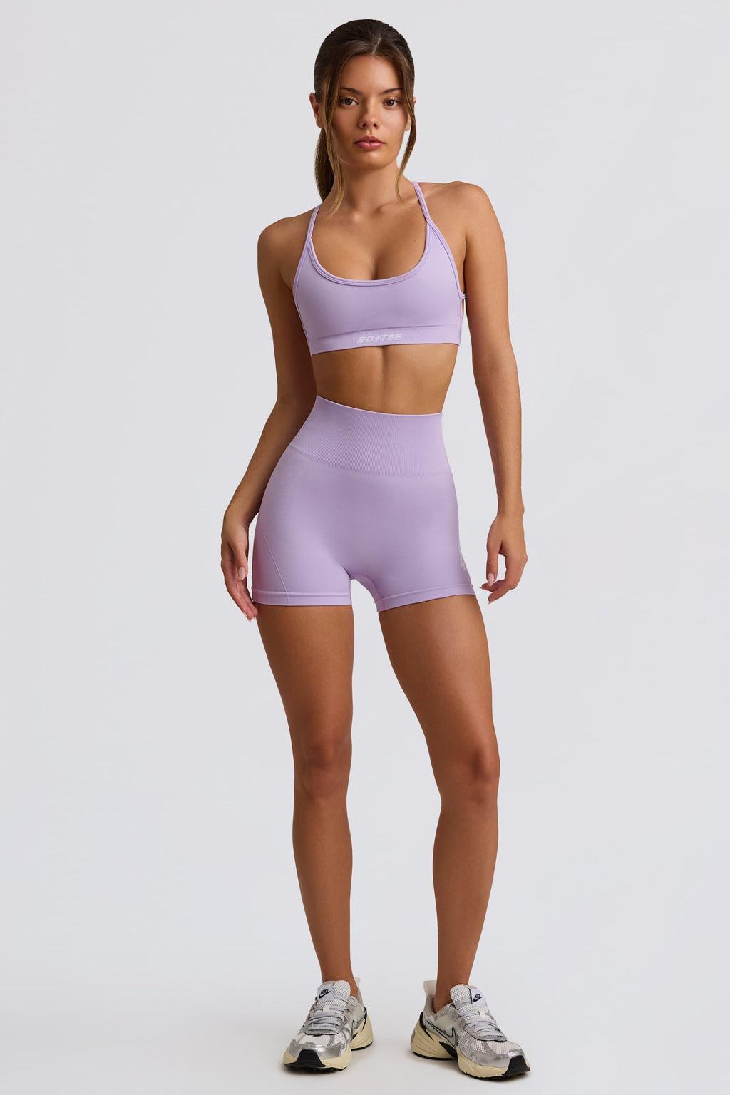 薰衣草超雕塑無縫迷你短褲