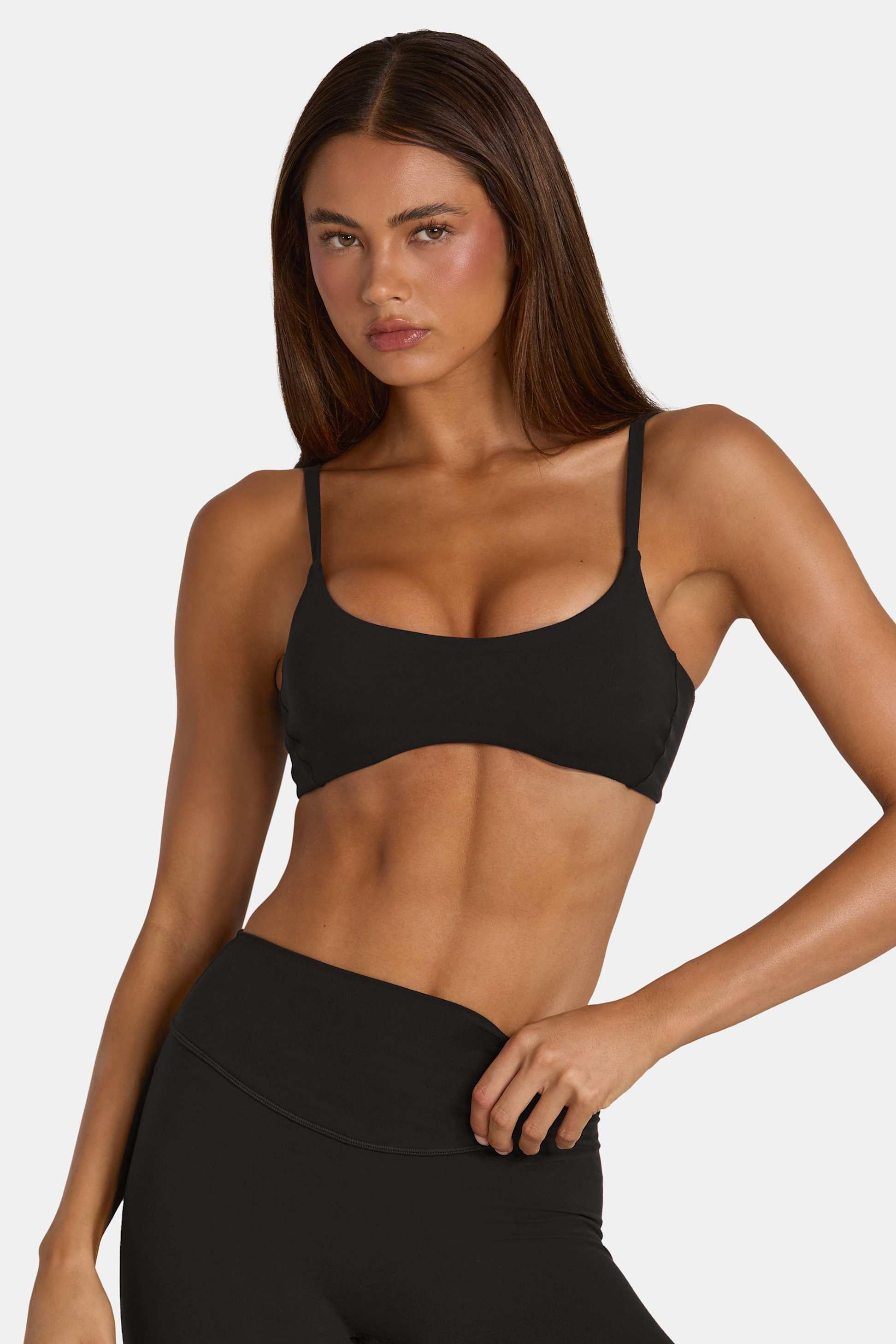 Soft Active Low-impact Sports Bra In Black