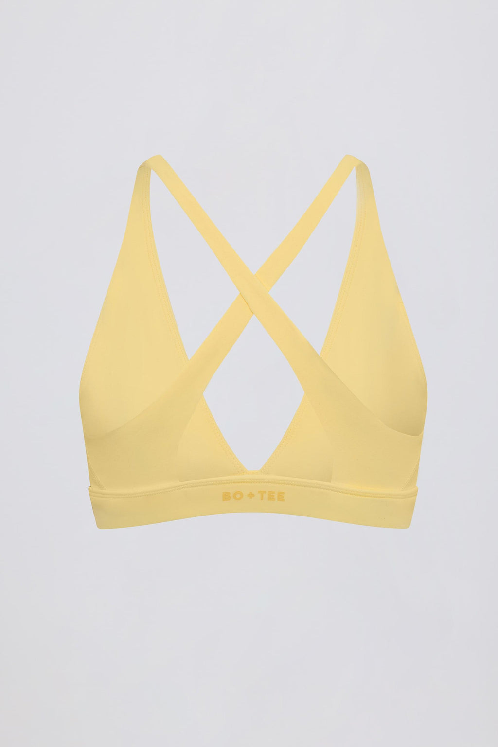 Soft Active Cross-back Sports Bra In Lemon