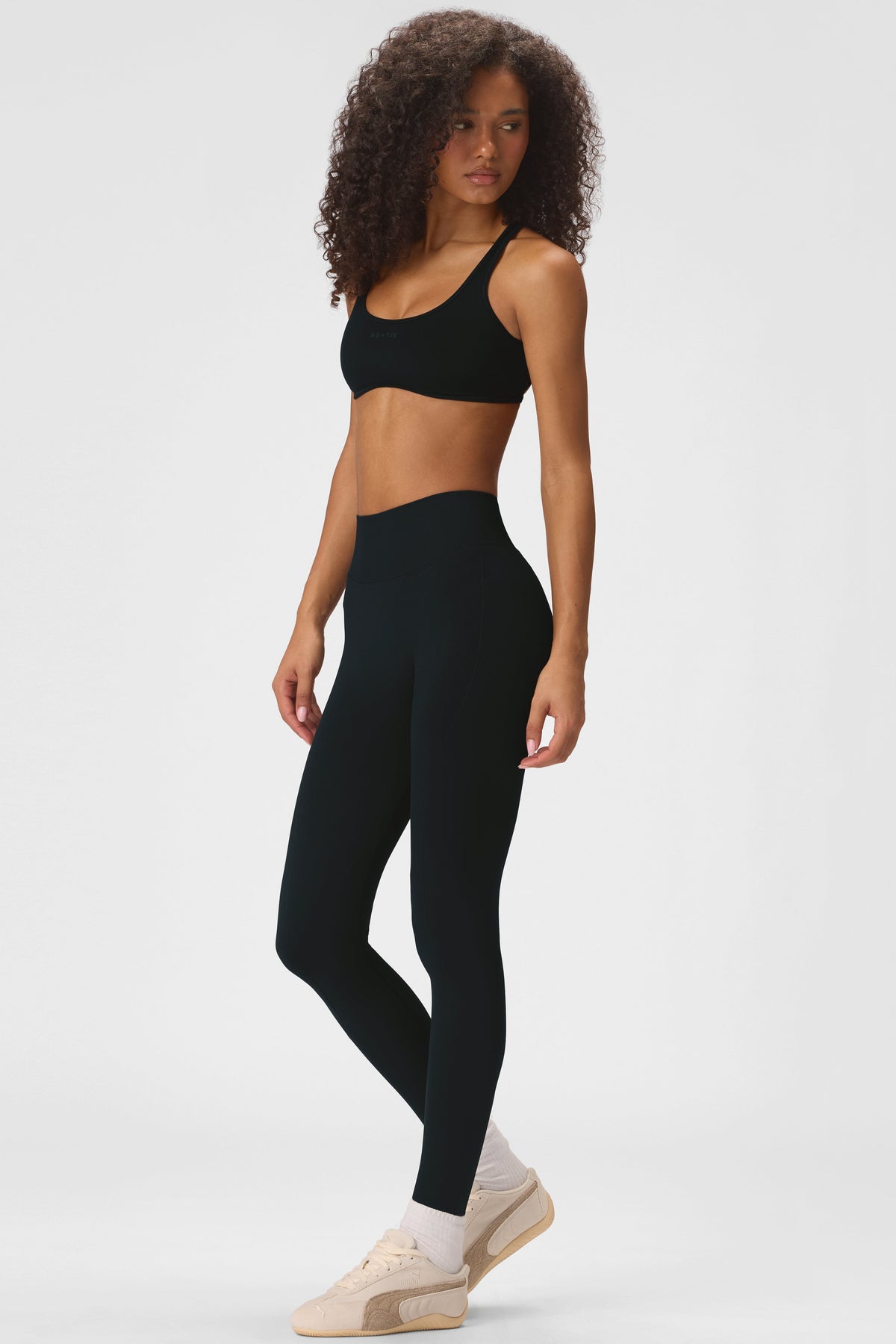 Soft Active Low-impact Sports Bra In Black