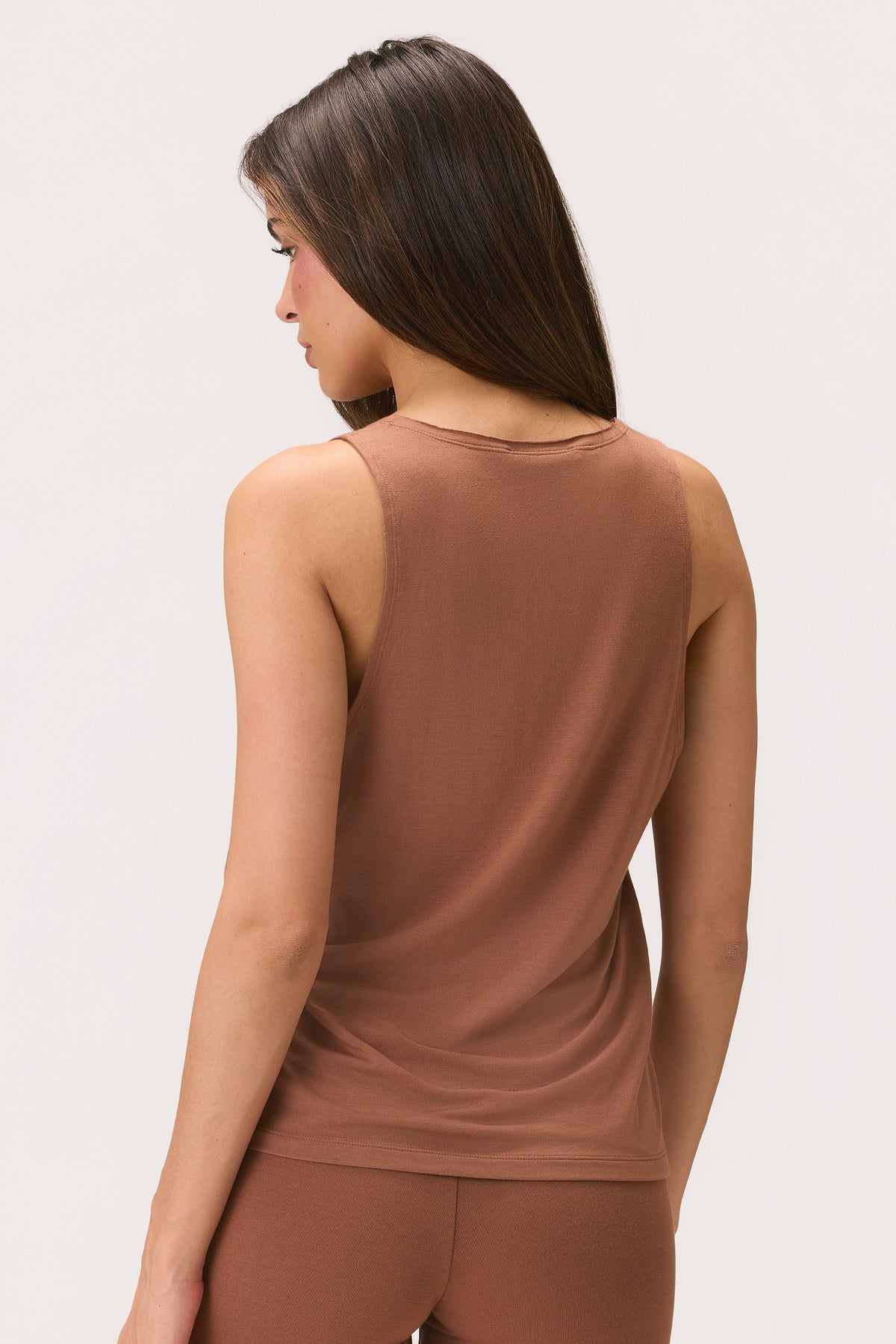 Buttercloud™ Slouchy Tank Top In Cocoa