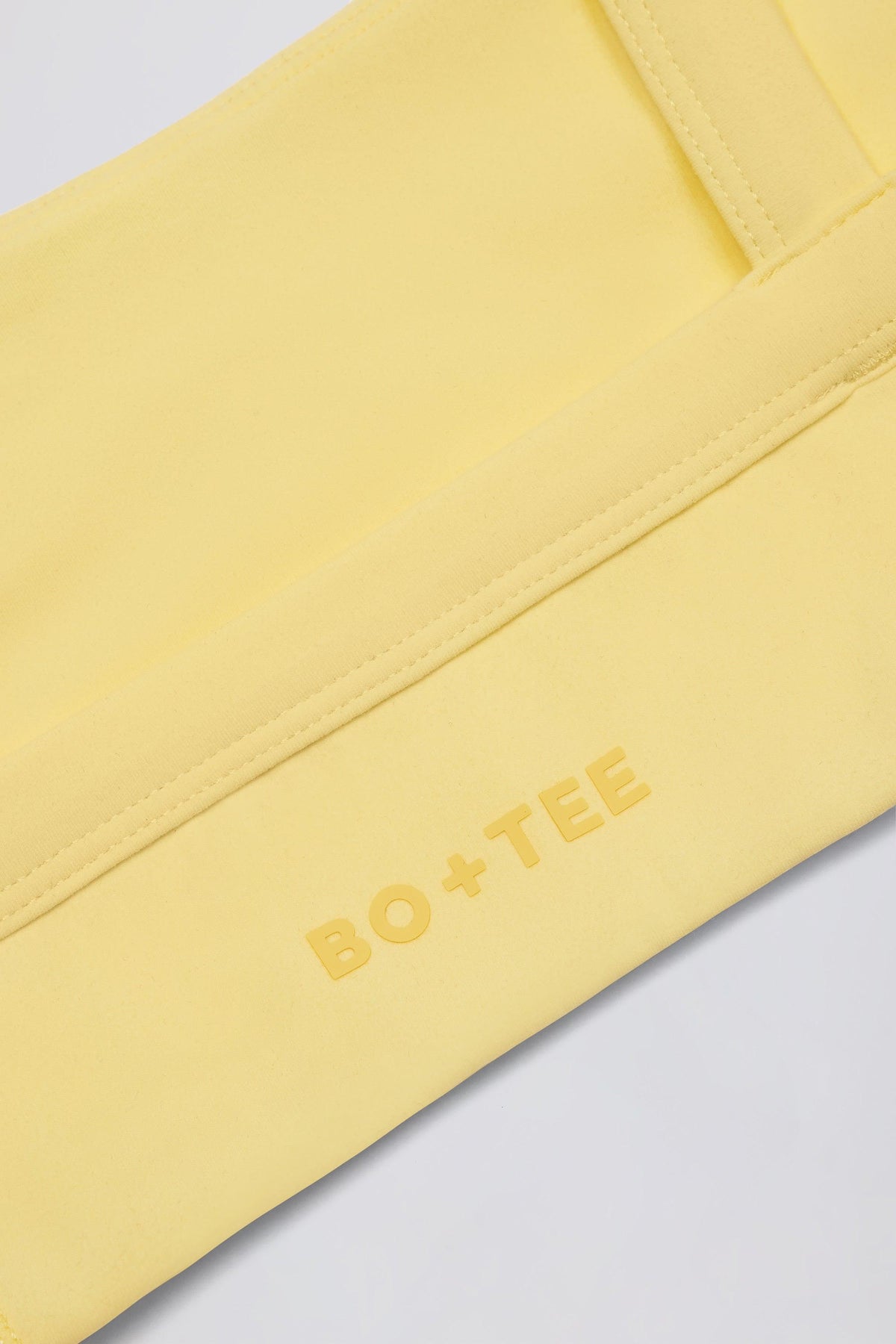 Soft Active Seam-detail Sports Bra In Lemon