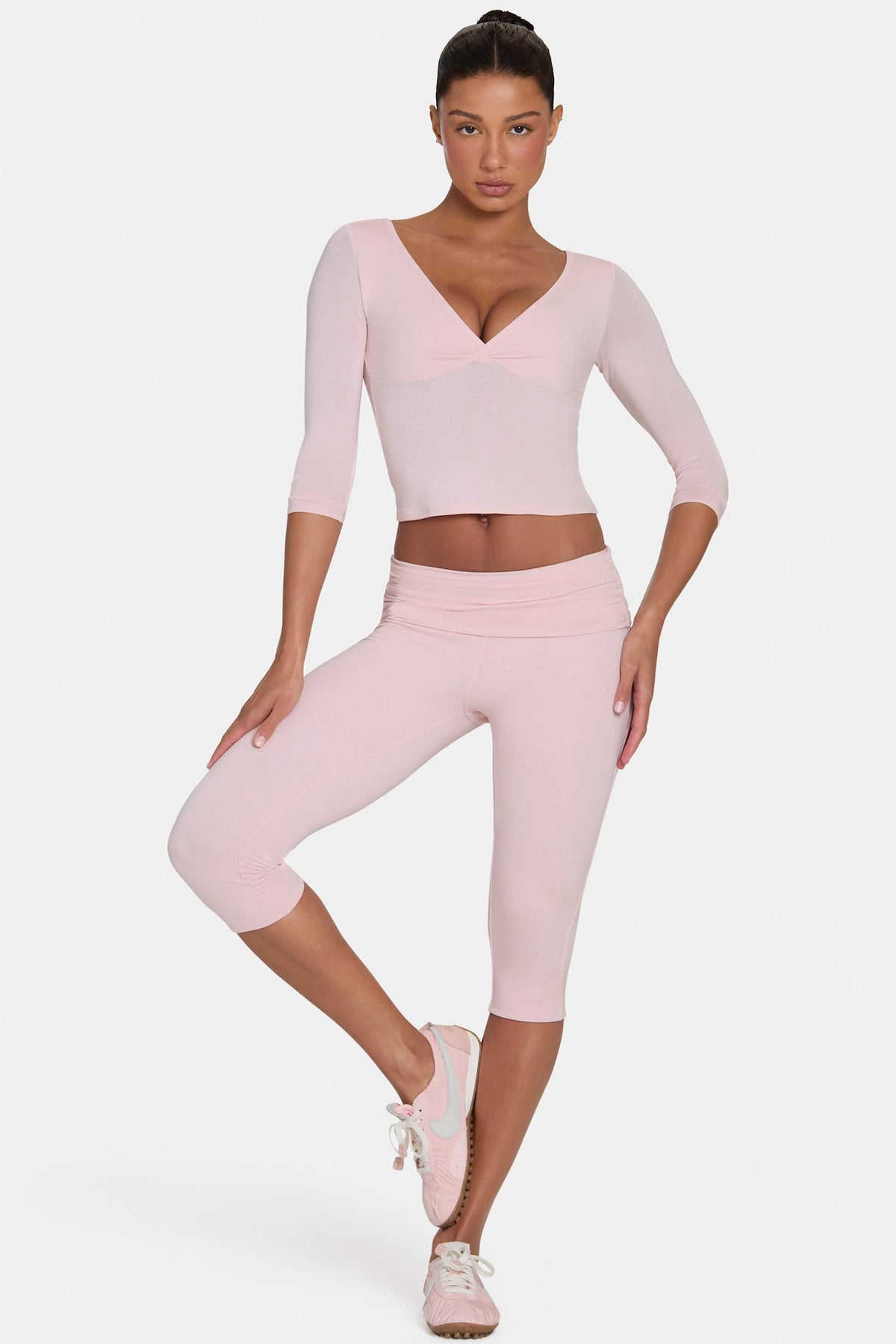 Buttercloud™ Capri Leggings In Blush