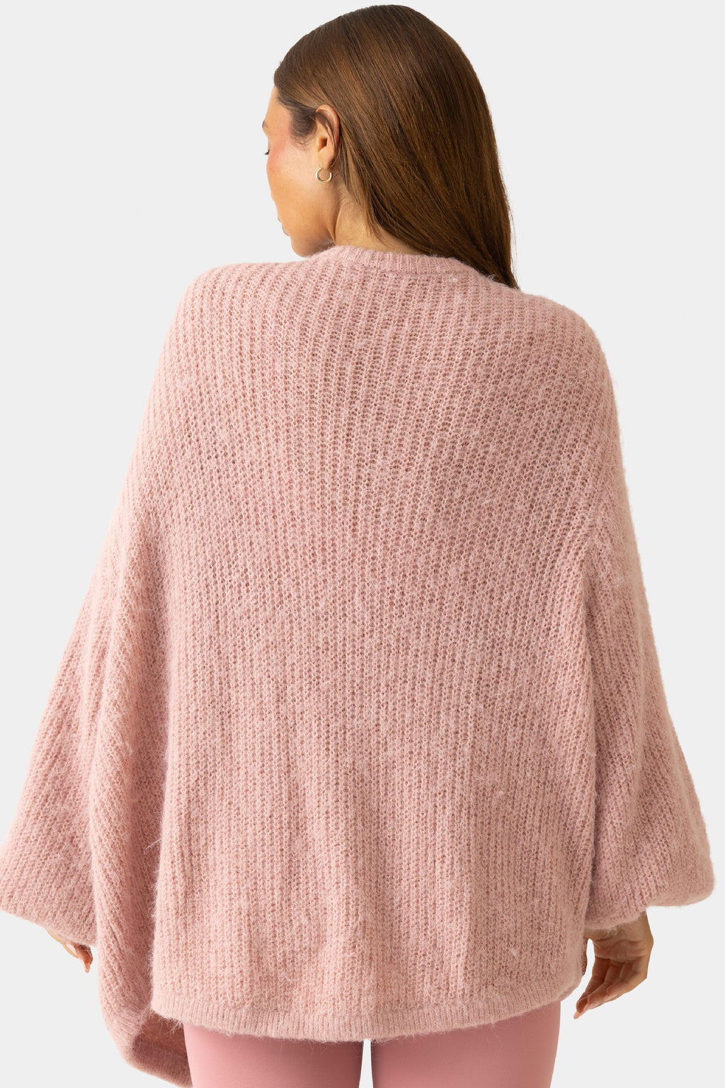 Soft Knit Cardigan In Soft Pink