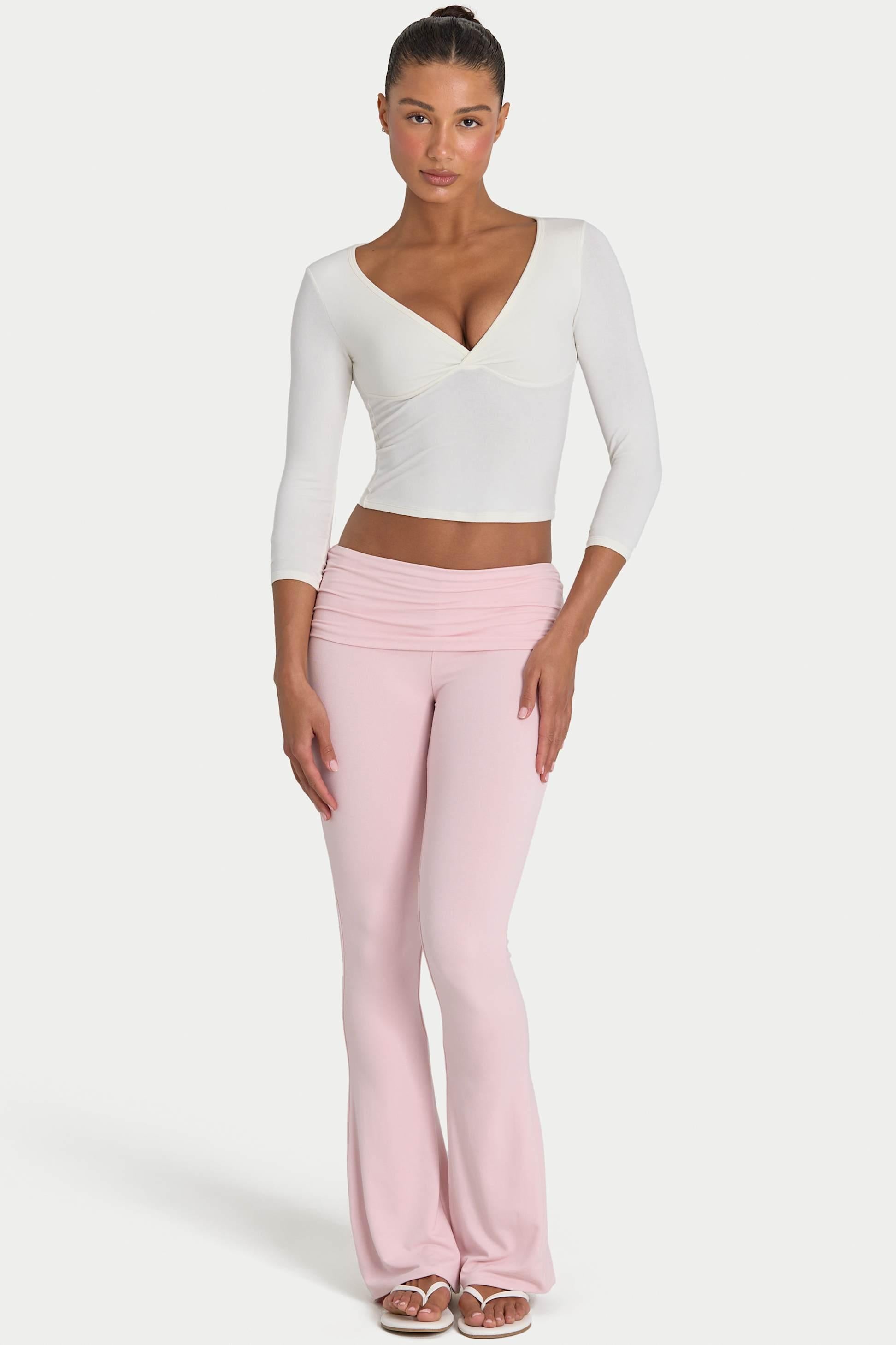 Buttercloud™ Flared Leggings In Blush