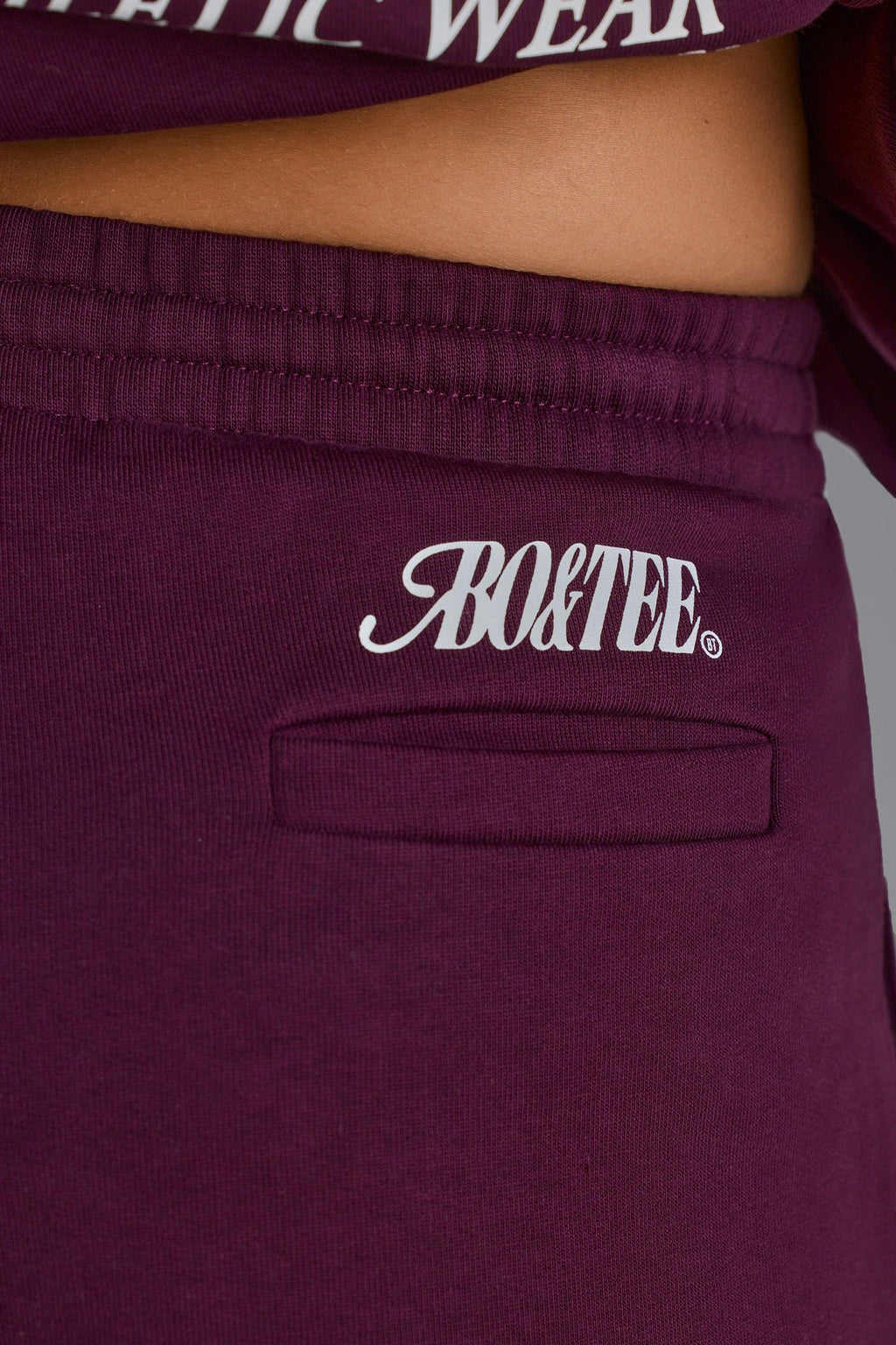 Soft Cotton Jersey Relaxed Mid-rise Joggers In Grape