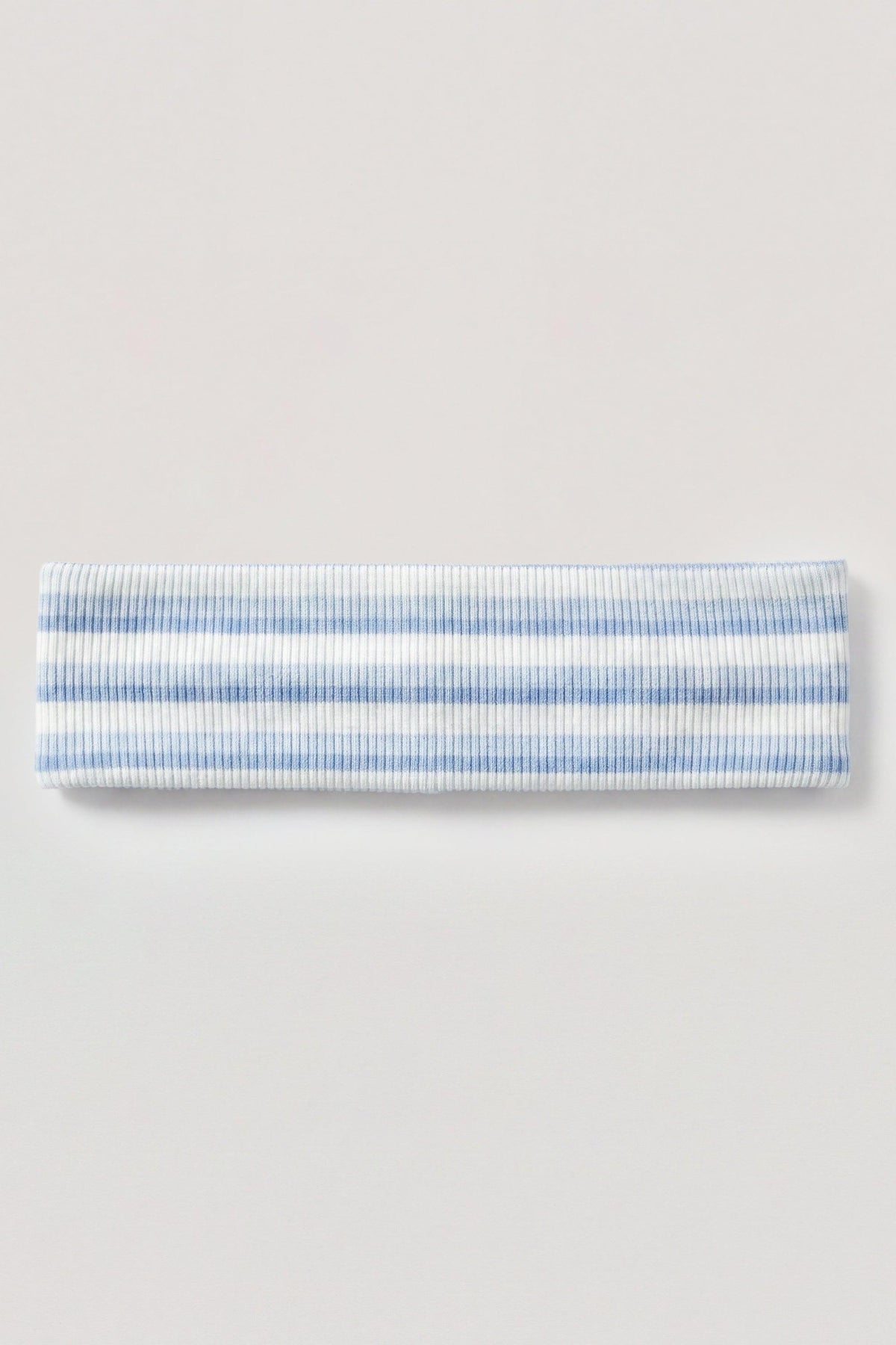 Ribbed Jersey Headband In Blue Stripe
