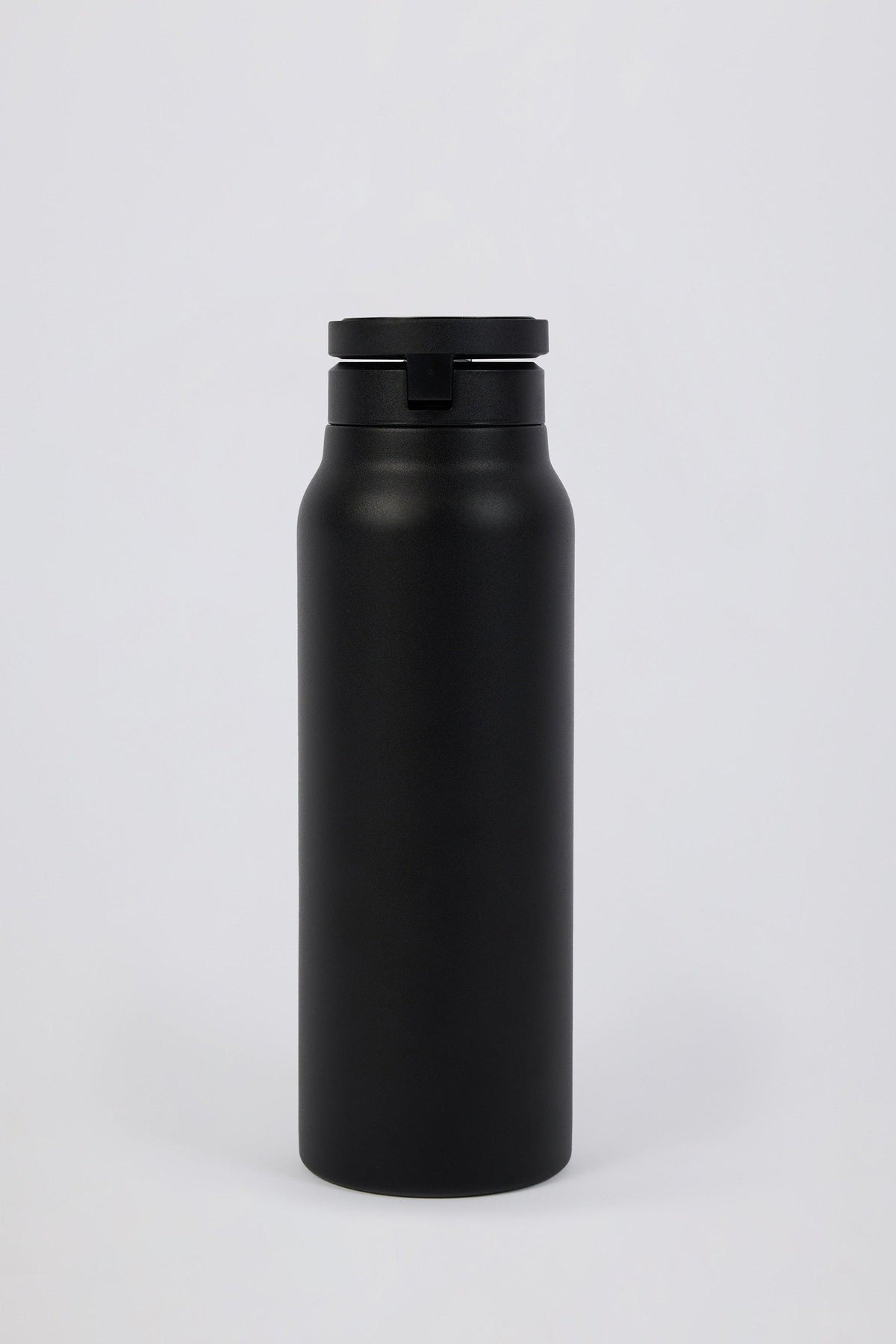 Magnetic Thermos-insulated Stainless Steel Water Bottle In Black