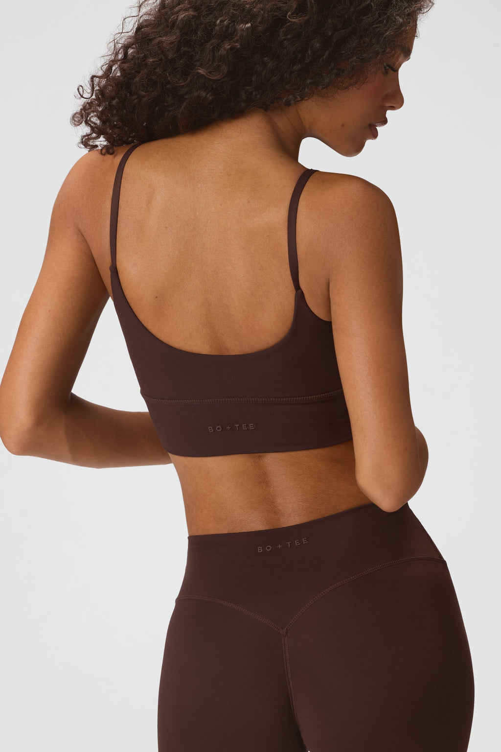 Soft Active High-impact Sports Bra In Espresso