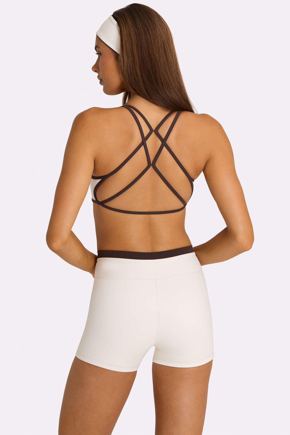 Soft Active Sports Bra In Coconut