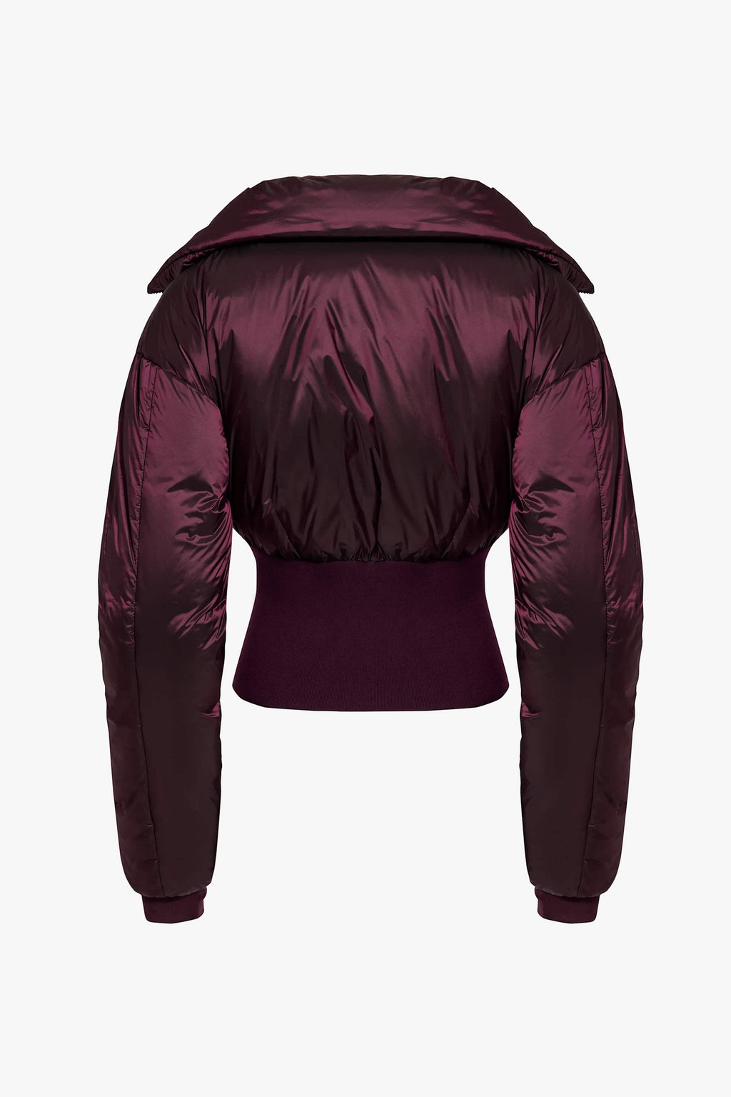 Waterproof Layered Ski Jacket In Burgundy