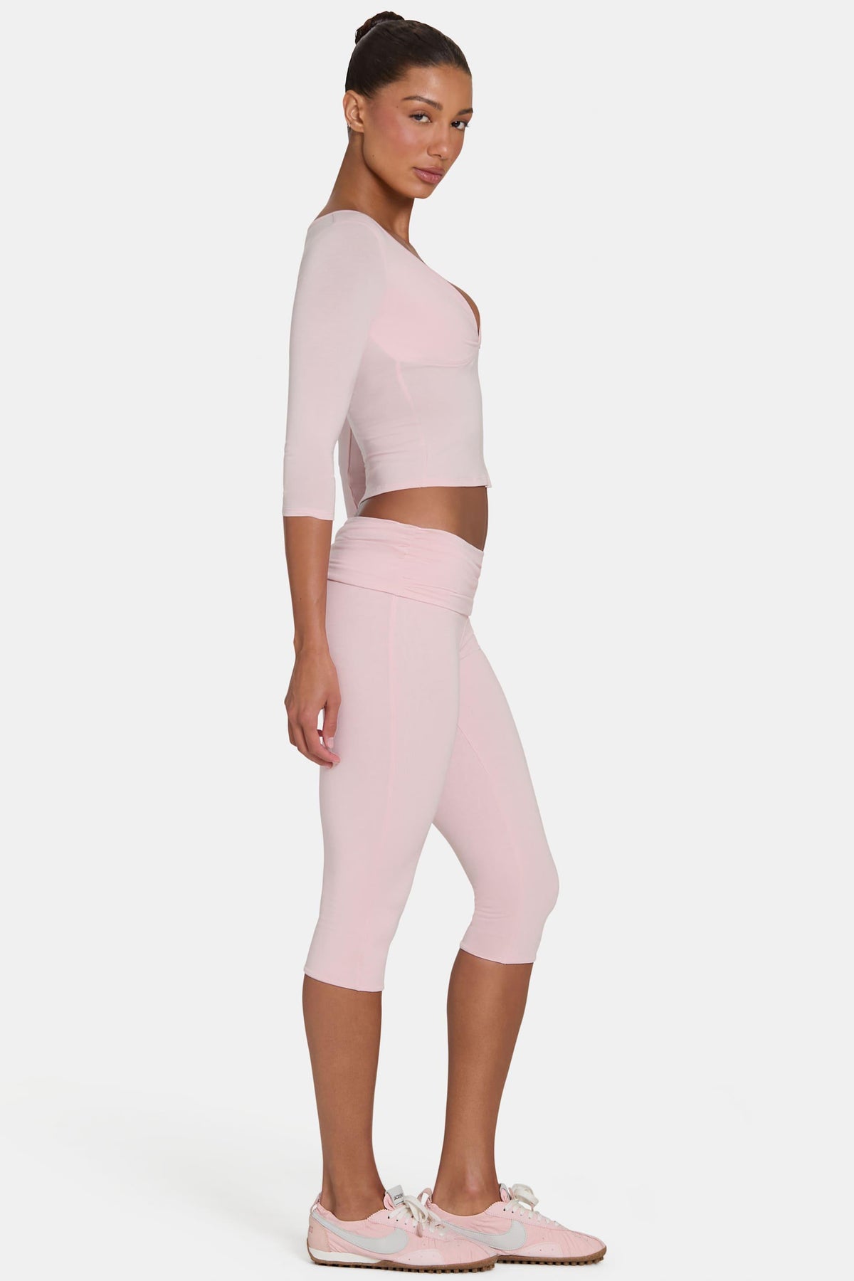 Buttercloud™ Capri Leggings In Blush