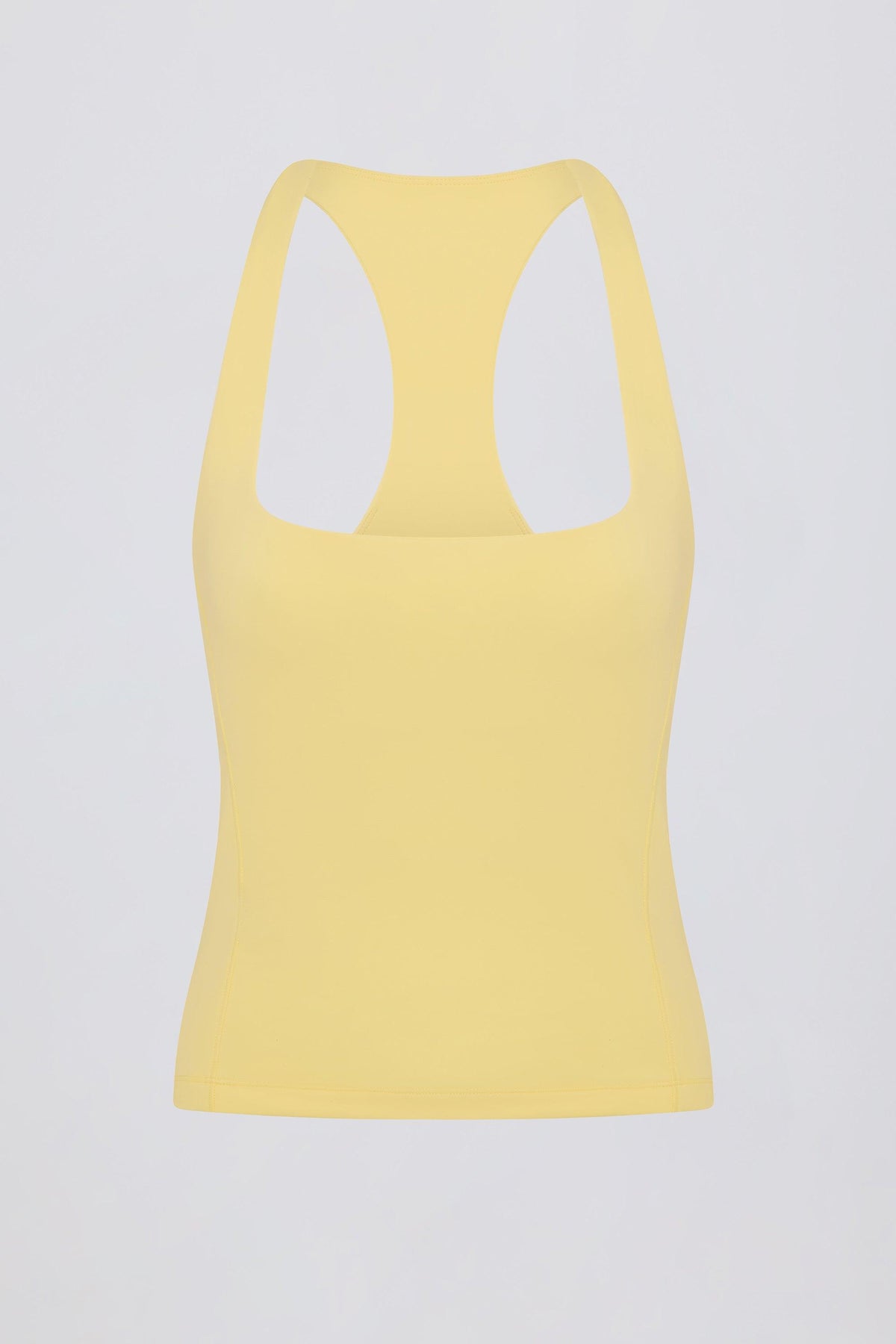 Soft Active Racerback Tank Top In Lemon