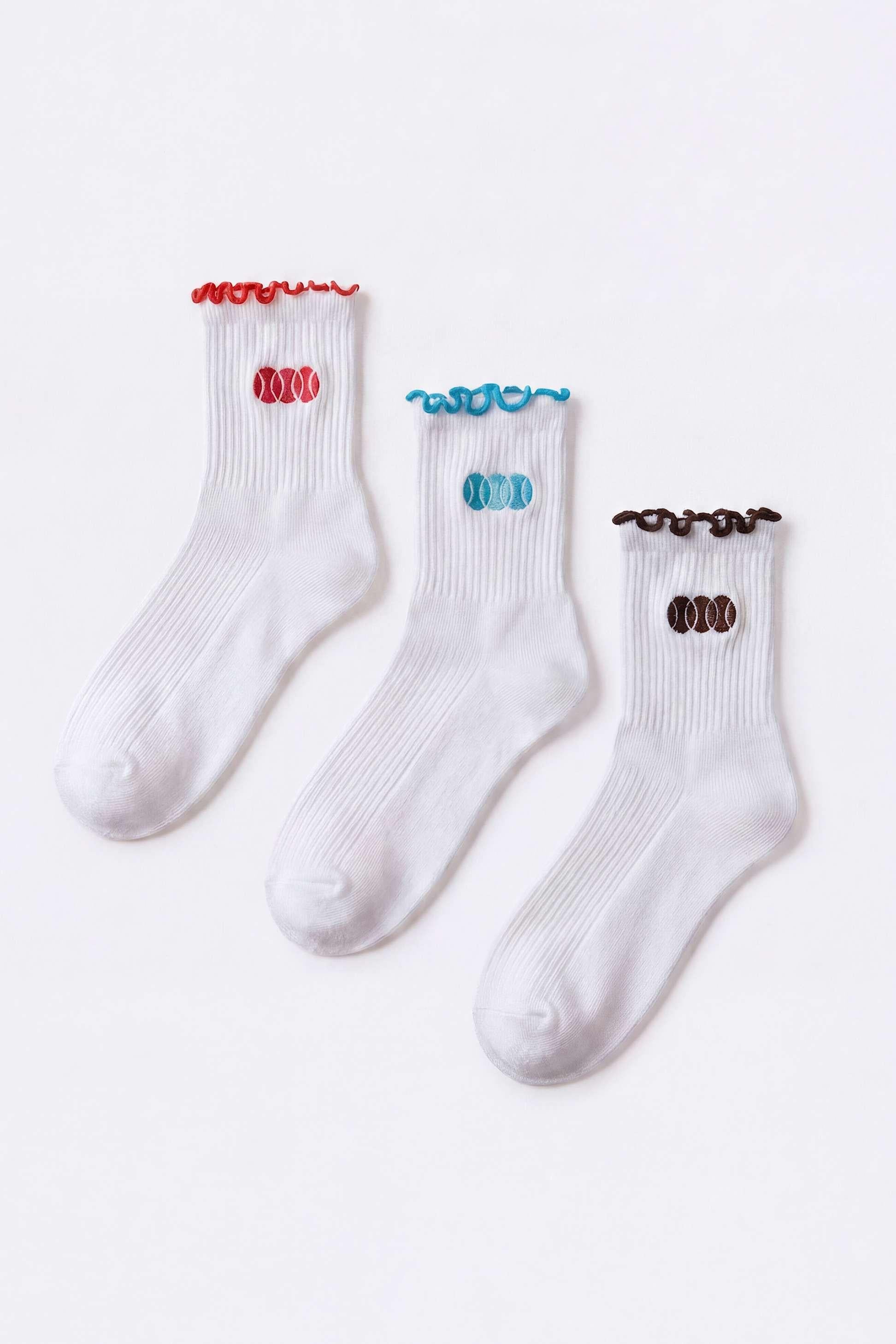 3-pack Socks Bundle In White Multi
