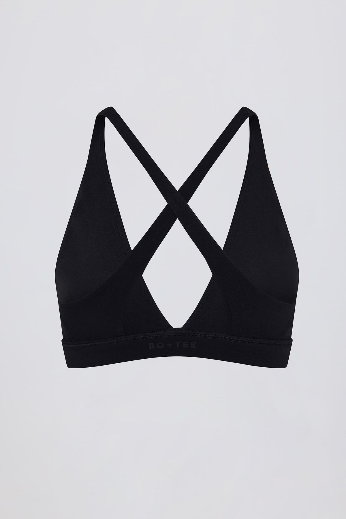 Soft Active Cross-back Sports Bra In Black