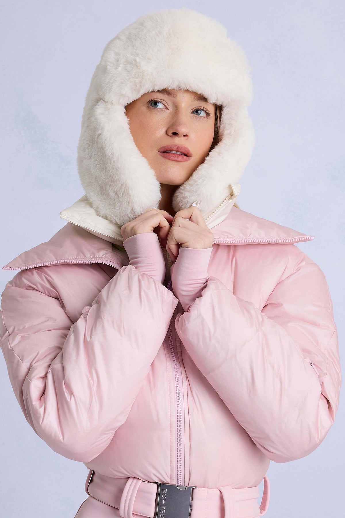 Faux-fur Trapper Hat In Ice